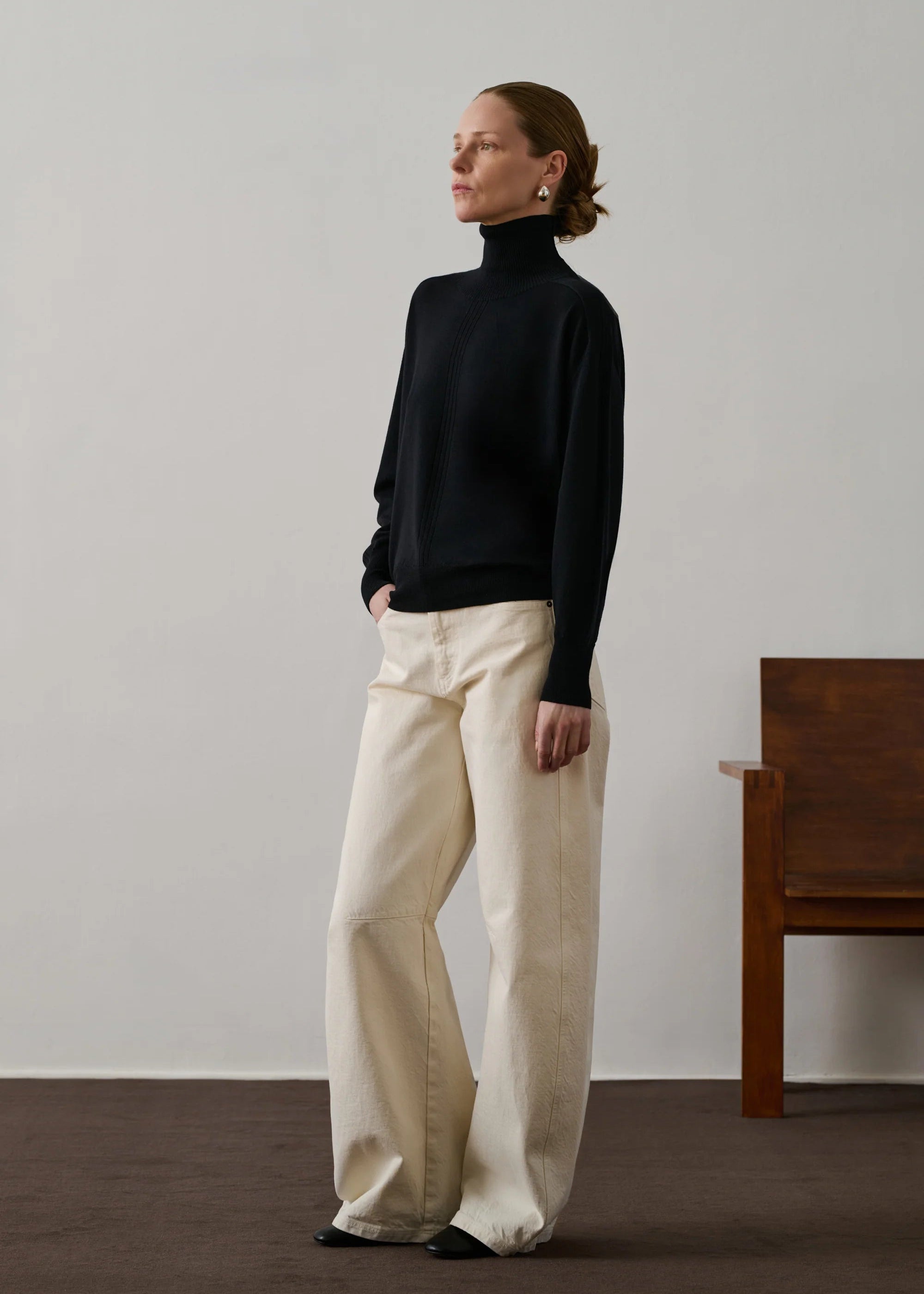Soeur Nord Rullekrave Sweater Sort