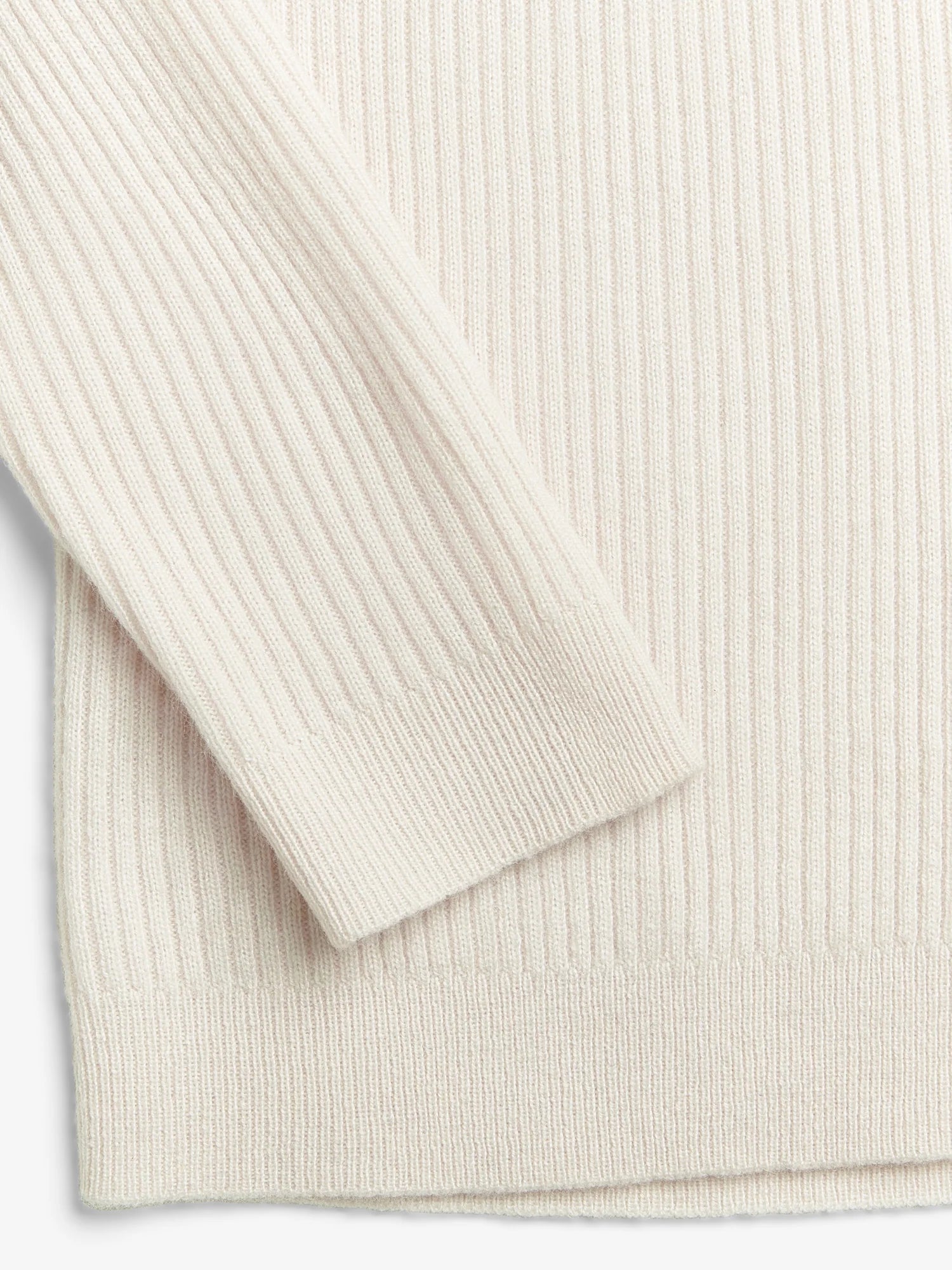 People's Republic of Cashmere Ribbed Turtleneck Off-White