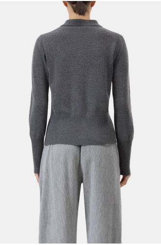 Closed Cashmere Cardigan Dark Grey Melange