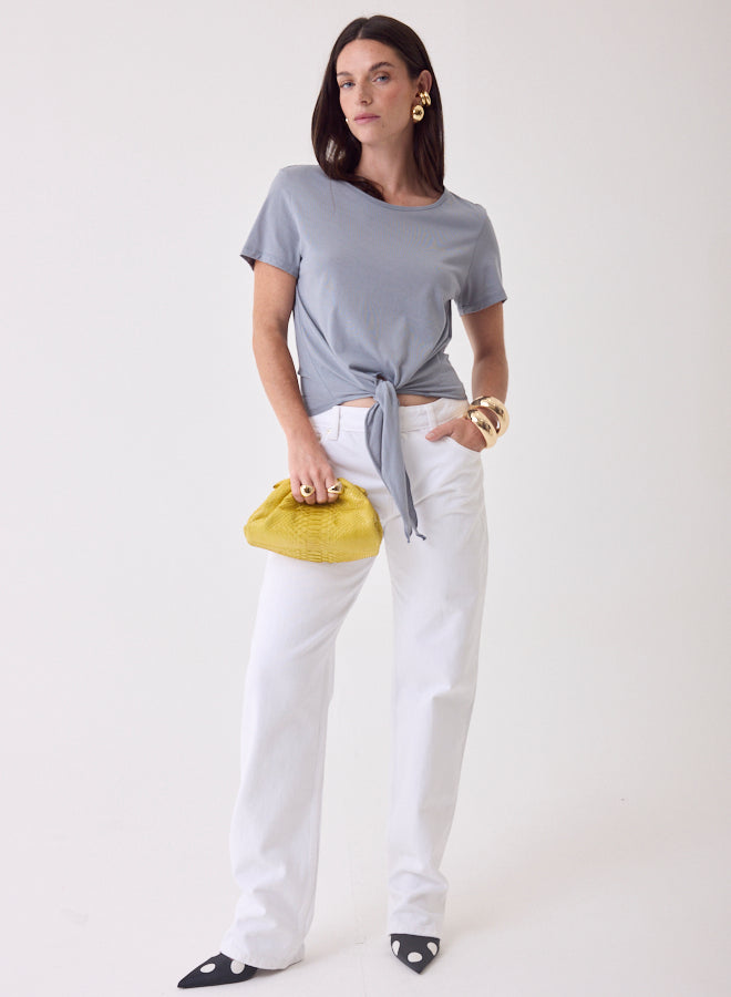 Majestic Filature T-shirt m. Bindedetalje Cap Horn