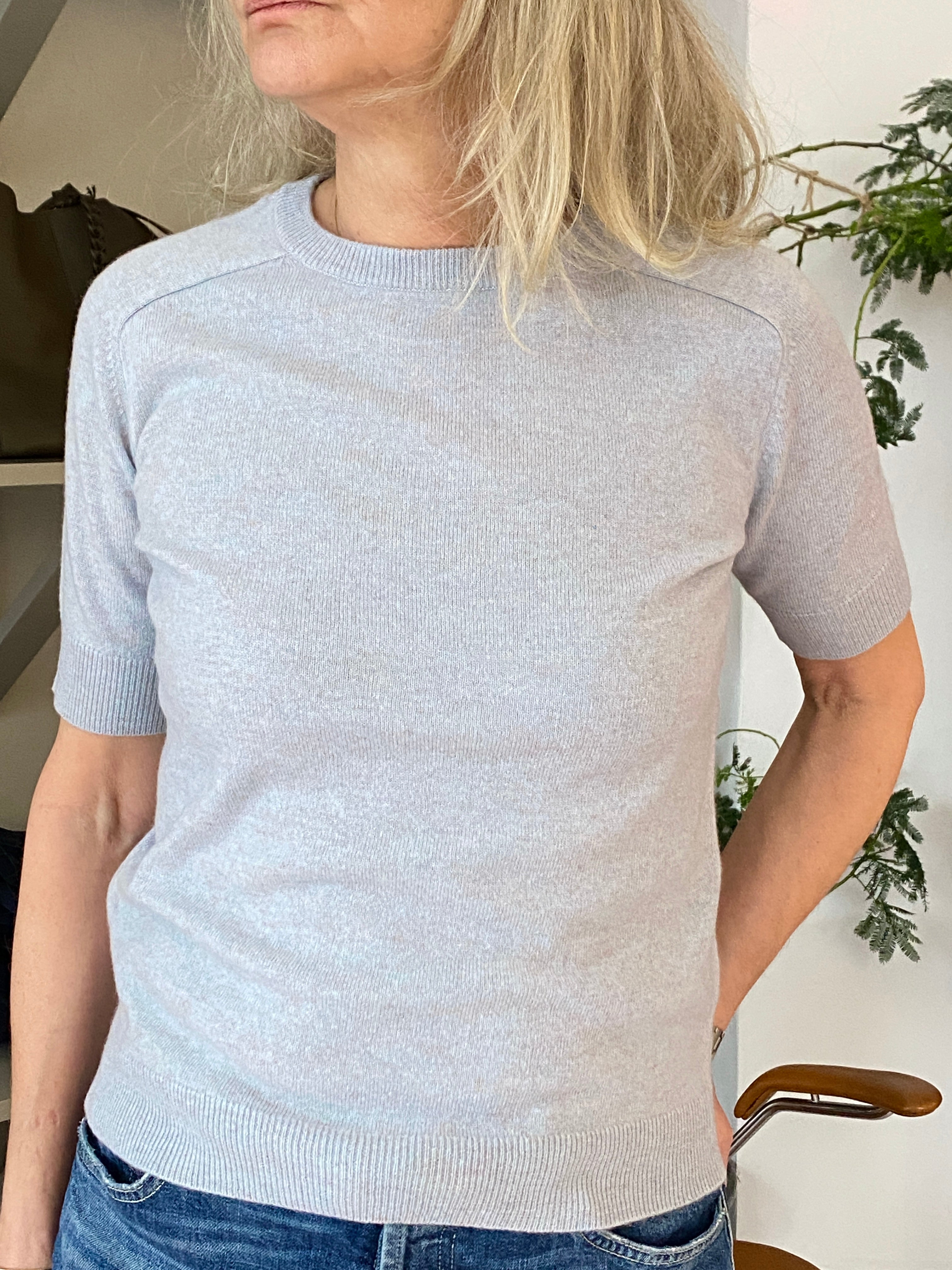 Lisa Yang Kenza T-shirt Misty Blue