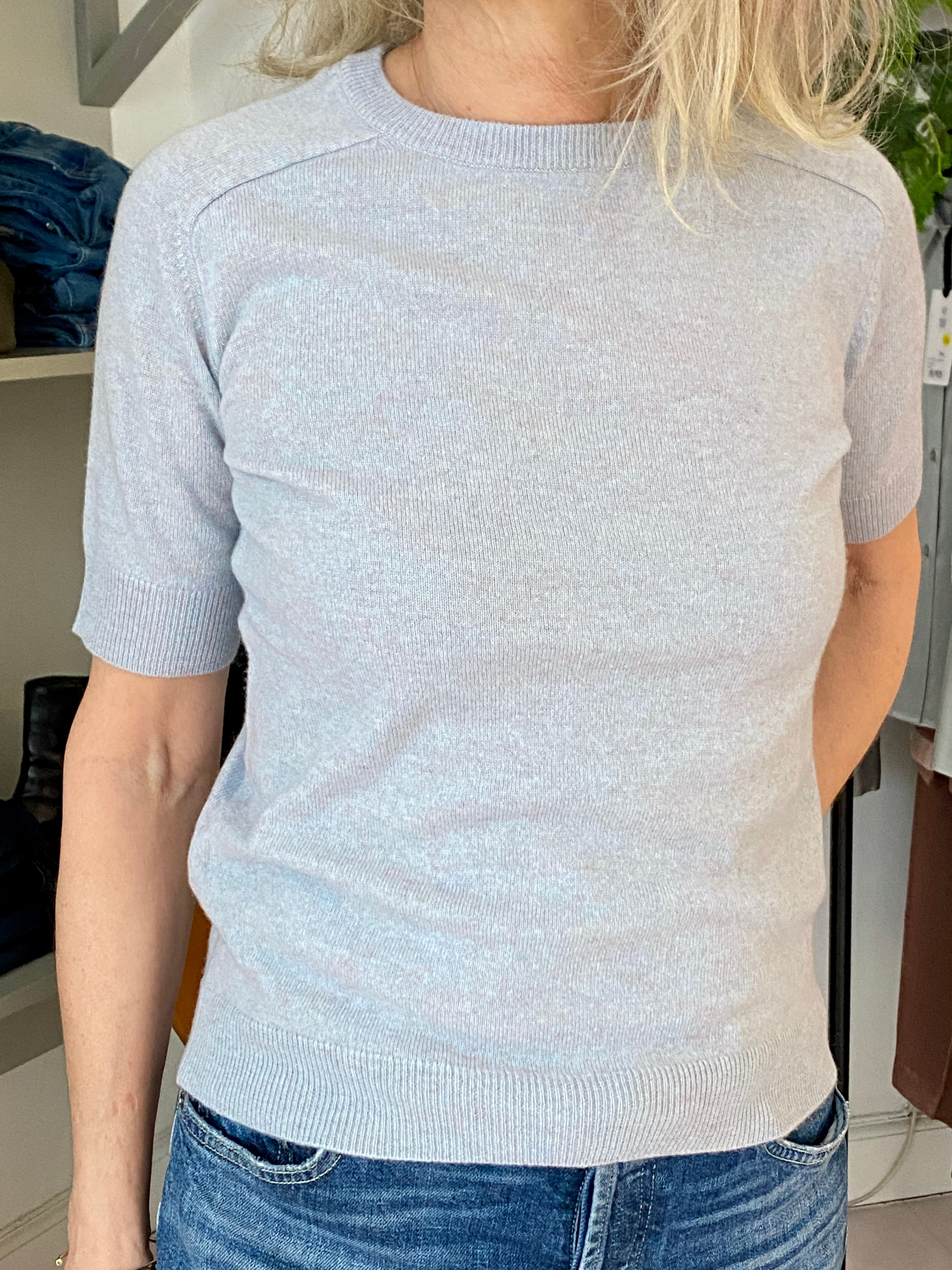 Lisa Yang Kenza T-shirt Misty Blue