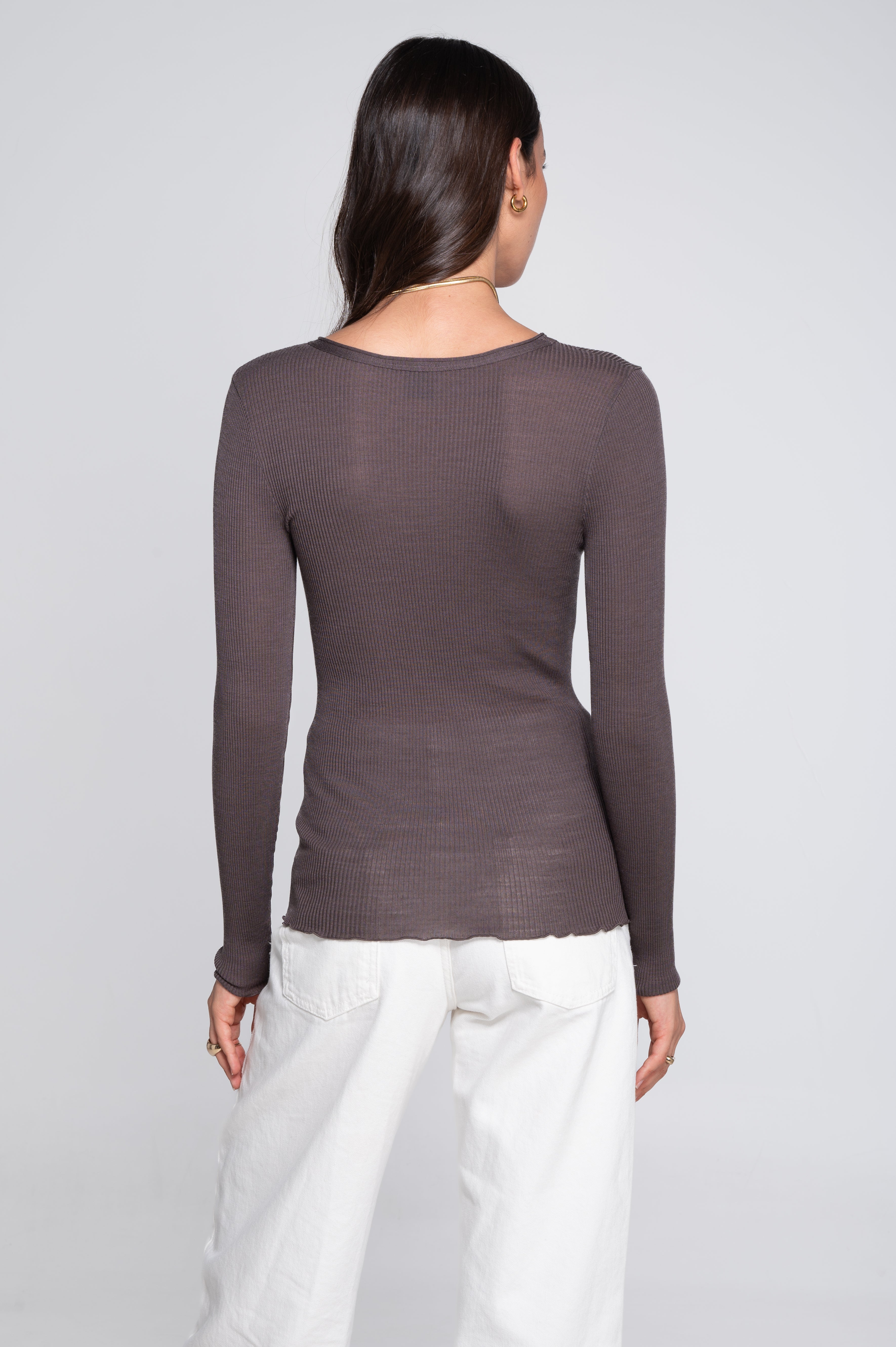 Oscalito Langærmet Bluse Taupe