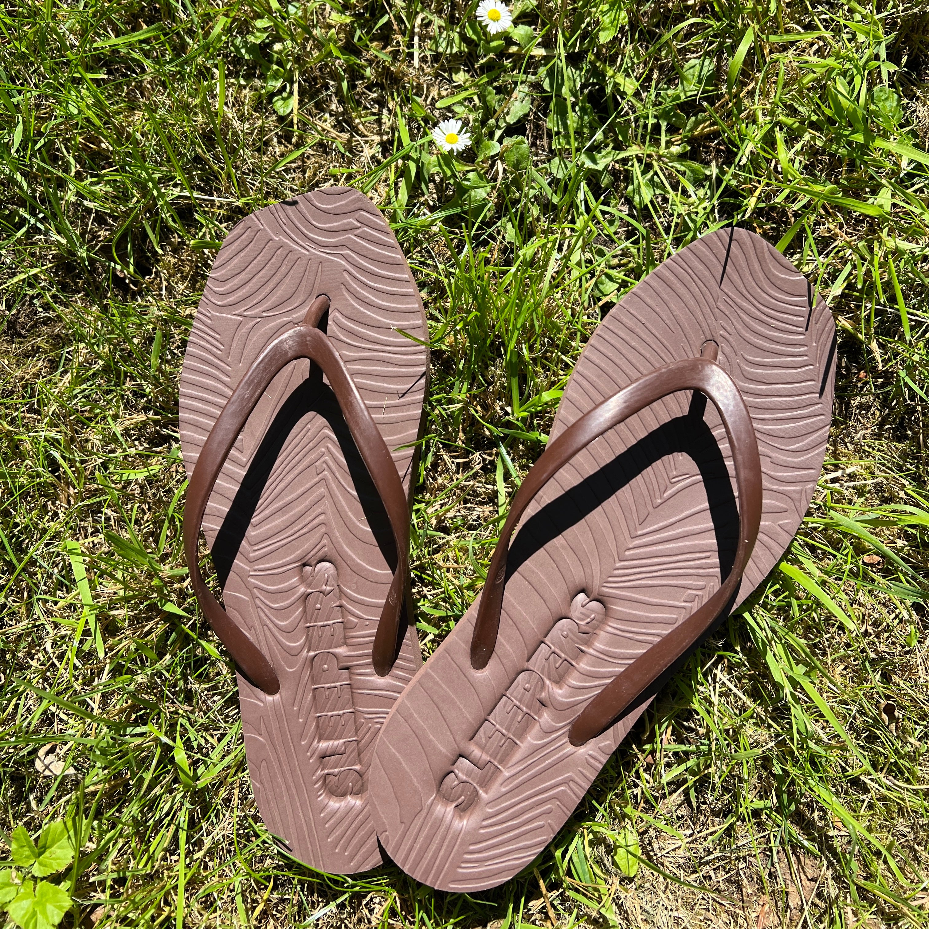 Sleepers Tapered Flip Flops Brown