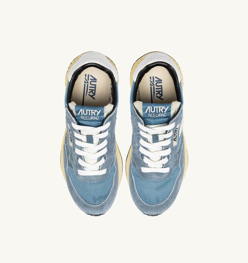 Autry Reelwind Ruskind Sneakers Suede/Nylon Sky/White.