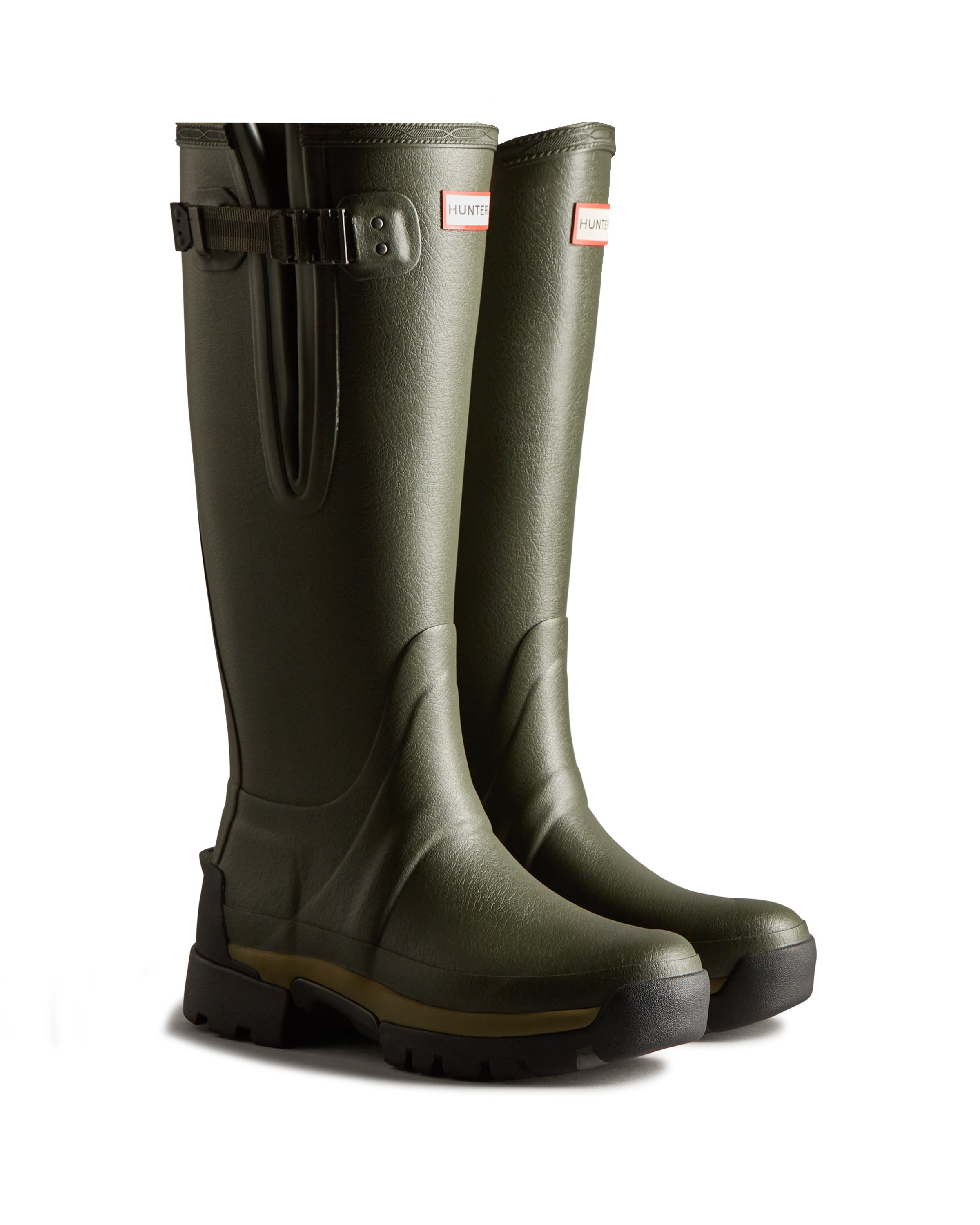 Hunter Tall Balmoral Neoprene Hybrid Boots Dark Olive