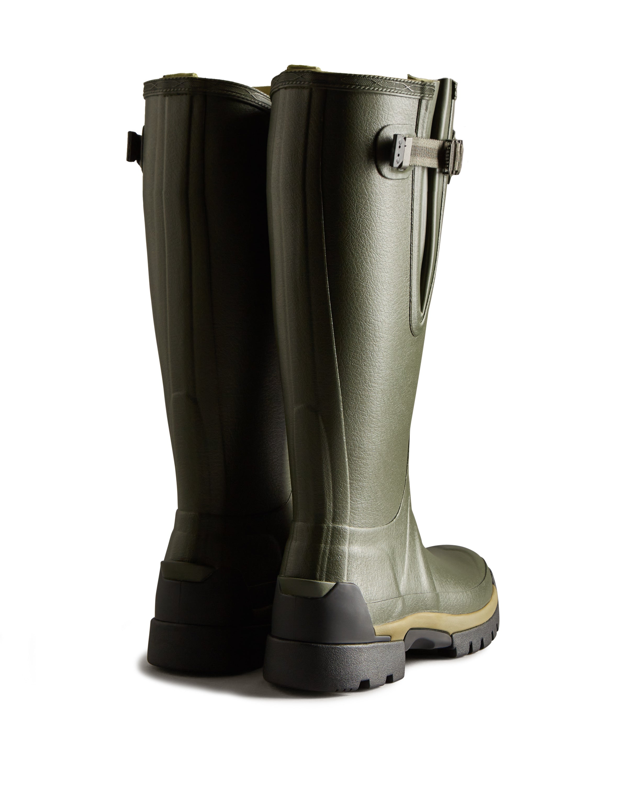 Hunter Tall Balmoral Neoprene Hybrid Boots Dark Olive