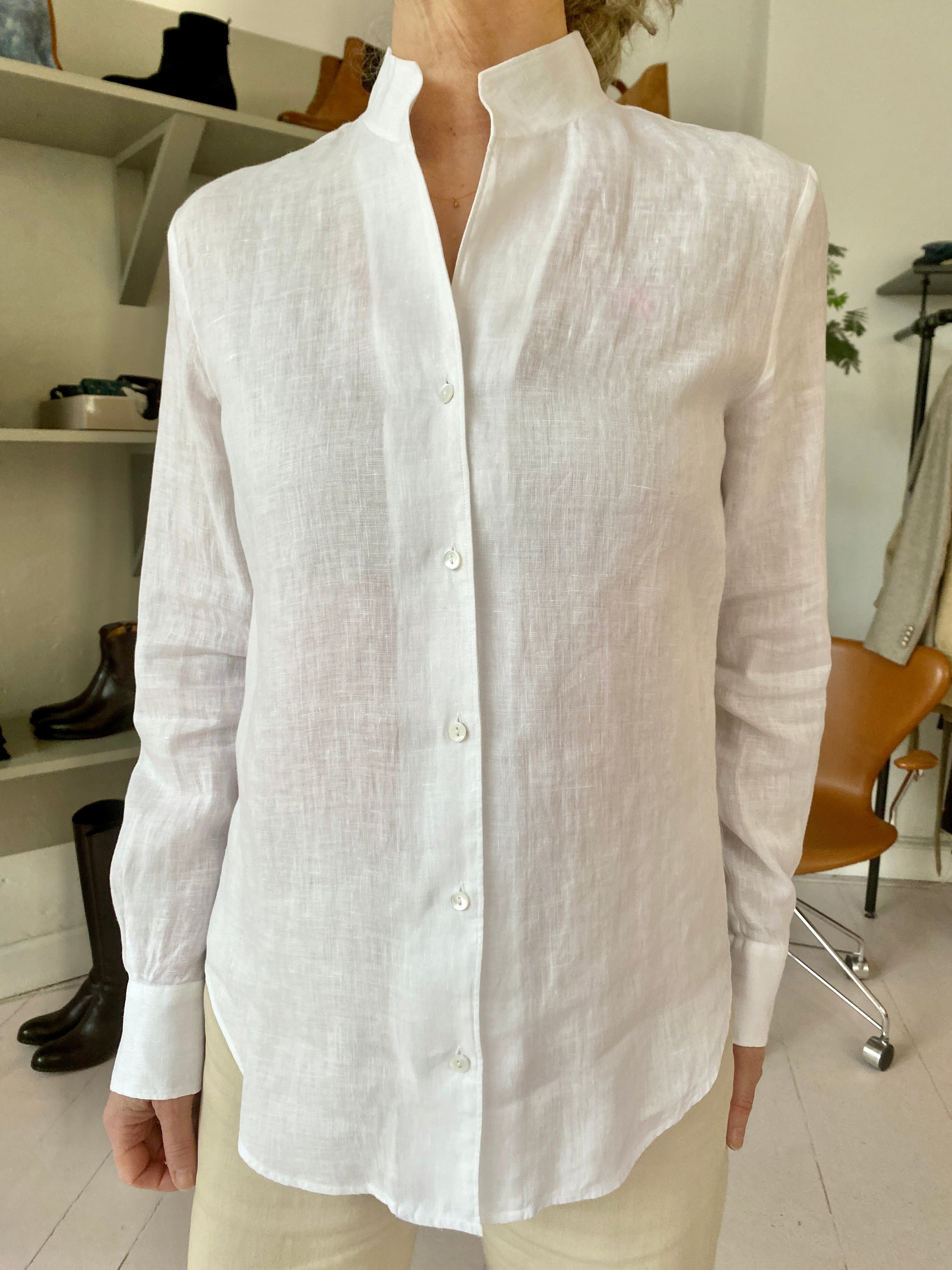 Xacus Sasha Hør Skjorte Hvid