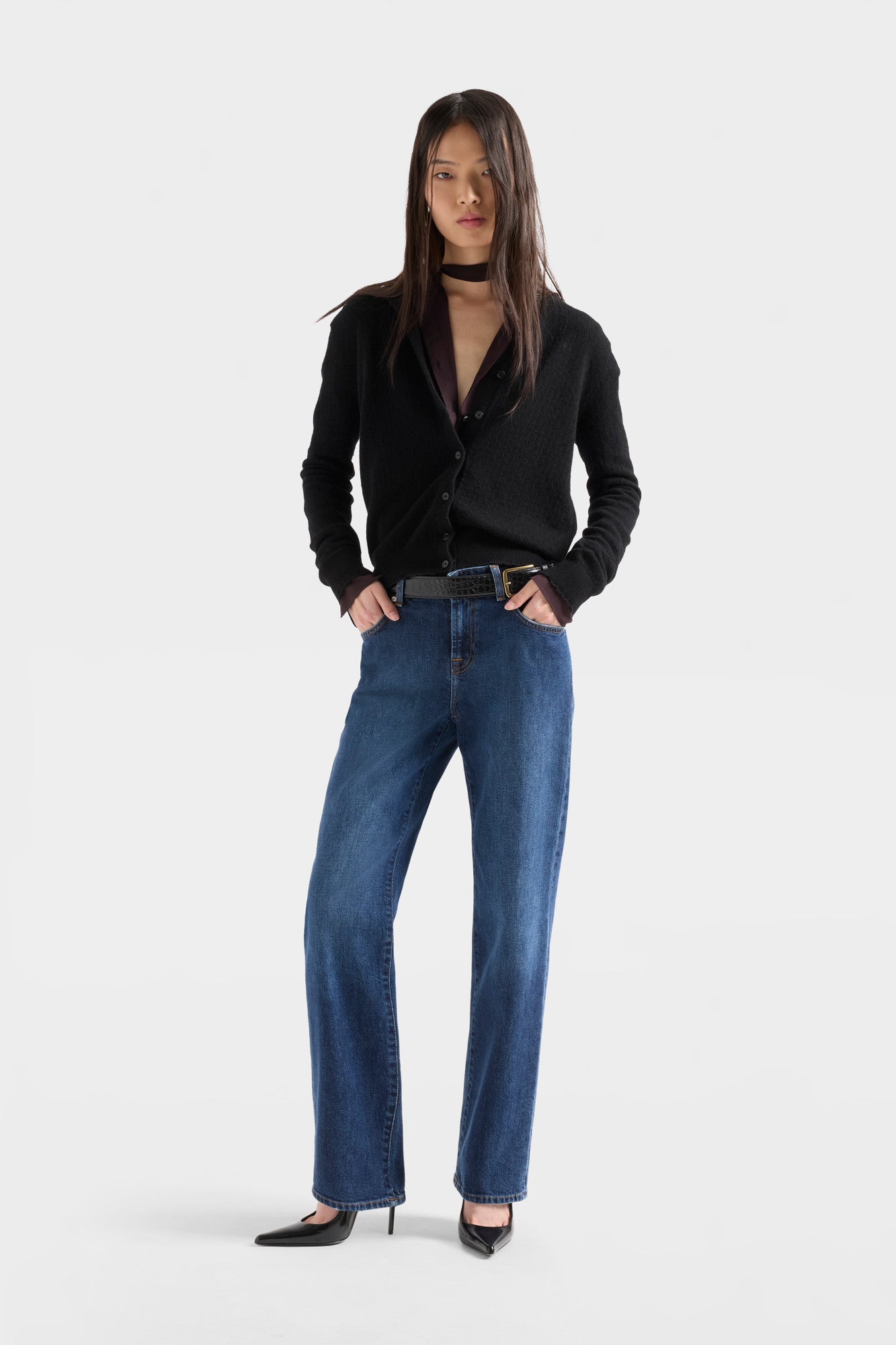 7 For All Mankind Calie Straight Indiglow Jeans