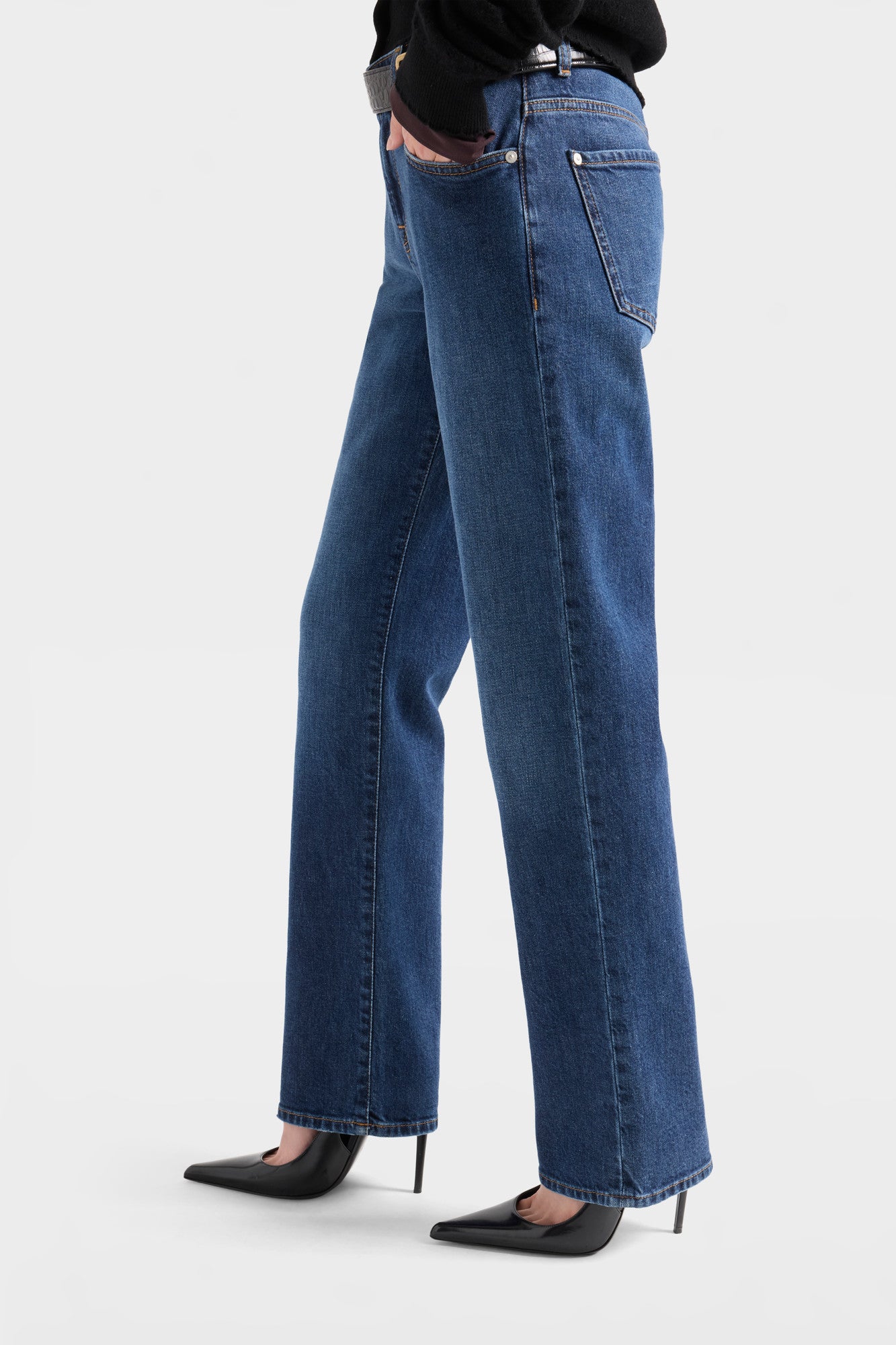 7 For All Mankind Calie Straight Indiglow Jeans