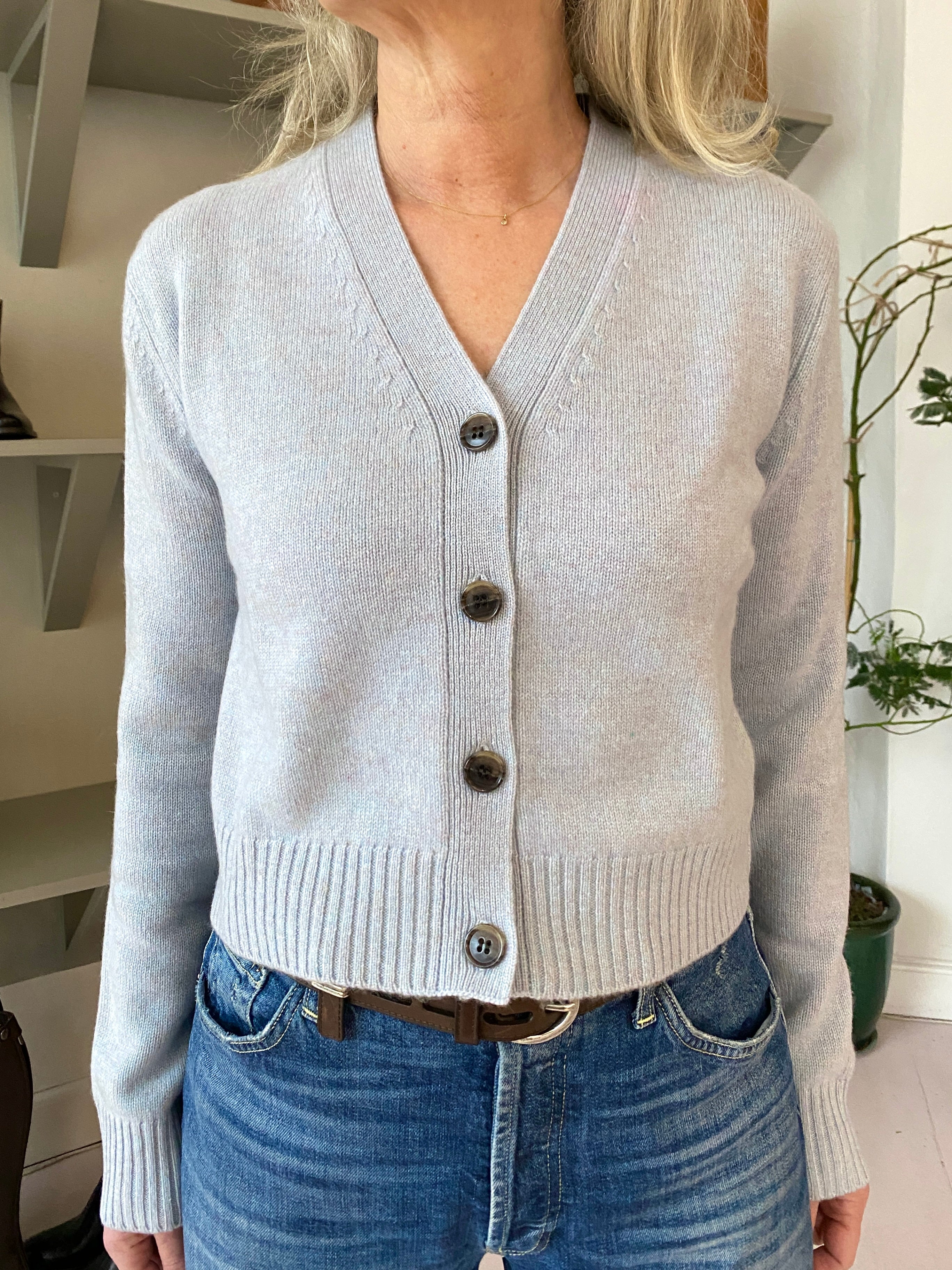 Lisa Yang Marion Cardigan Misty Blue