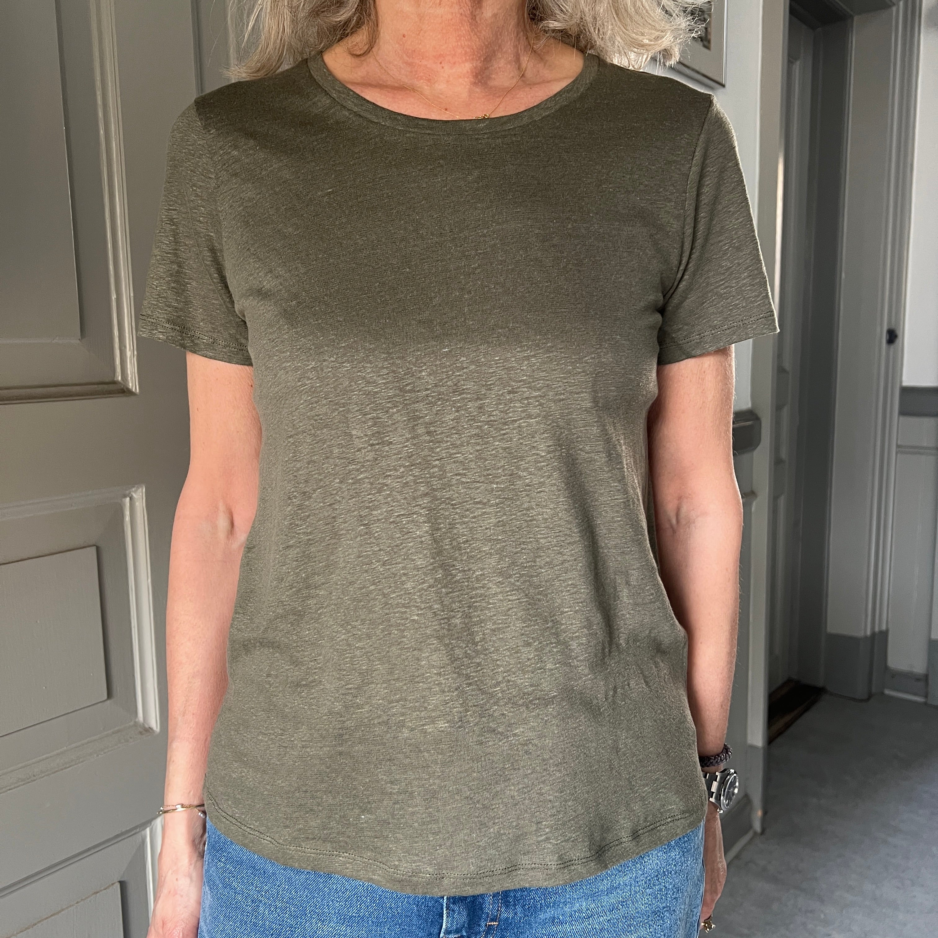 Majestic Filatures Hør T-shirt Lichen