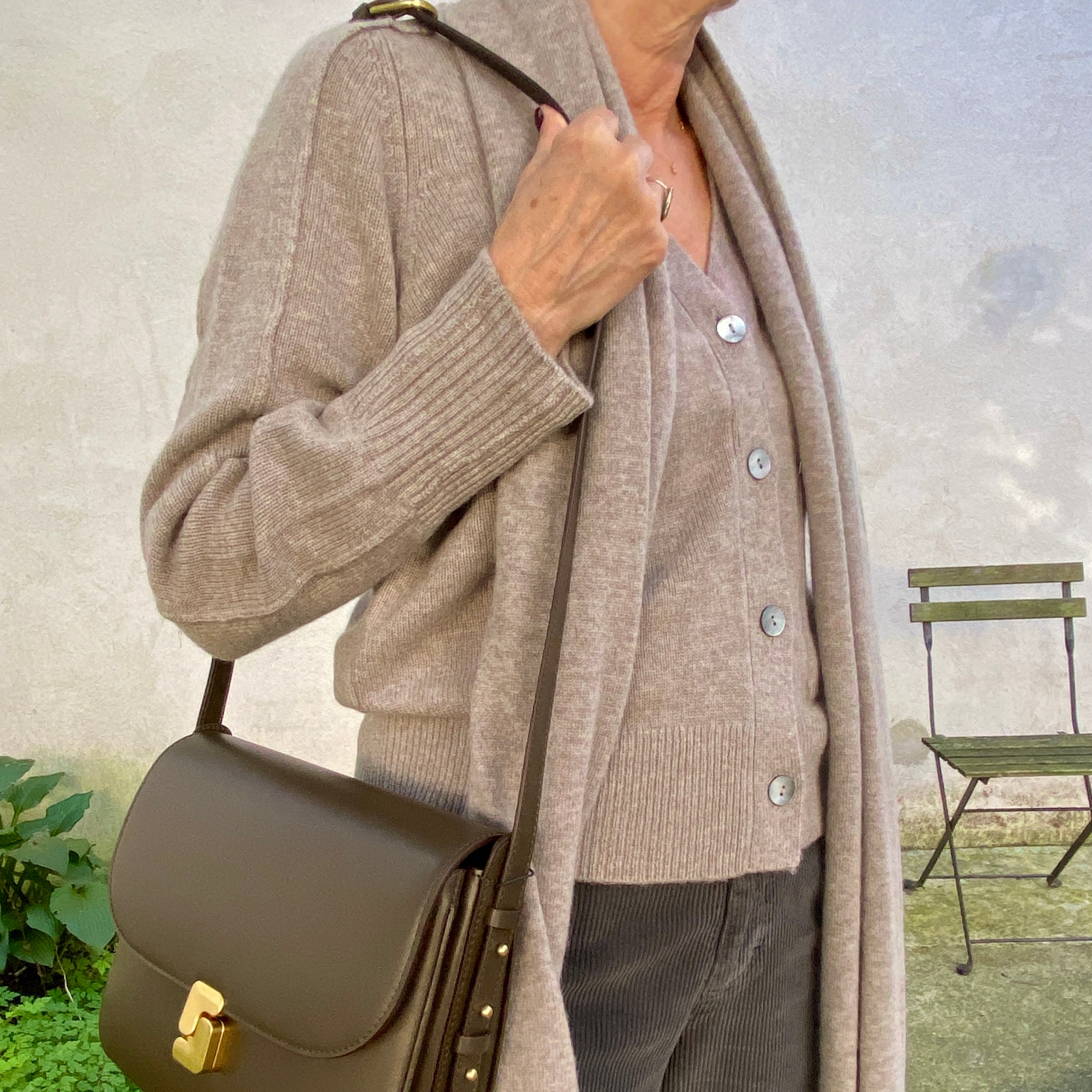 FTC Cashmere Cardigan V-hals Hazelwood