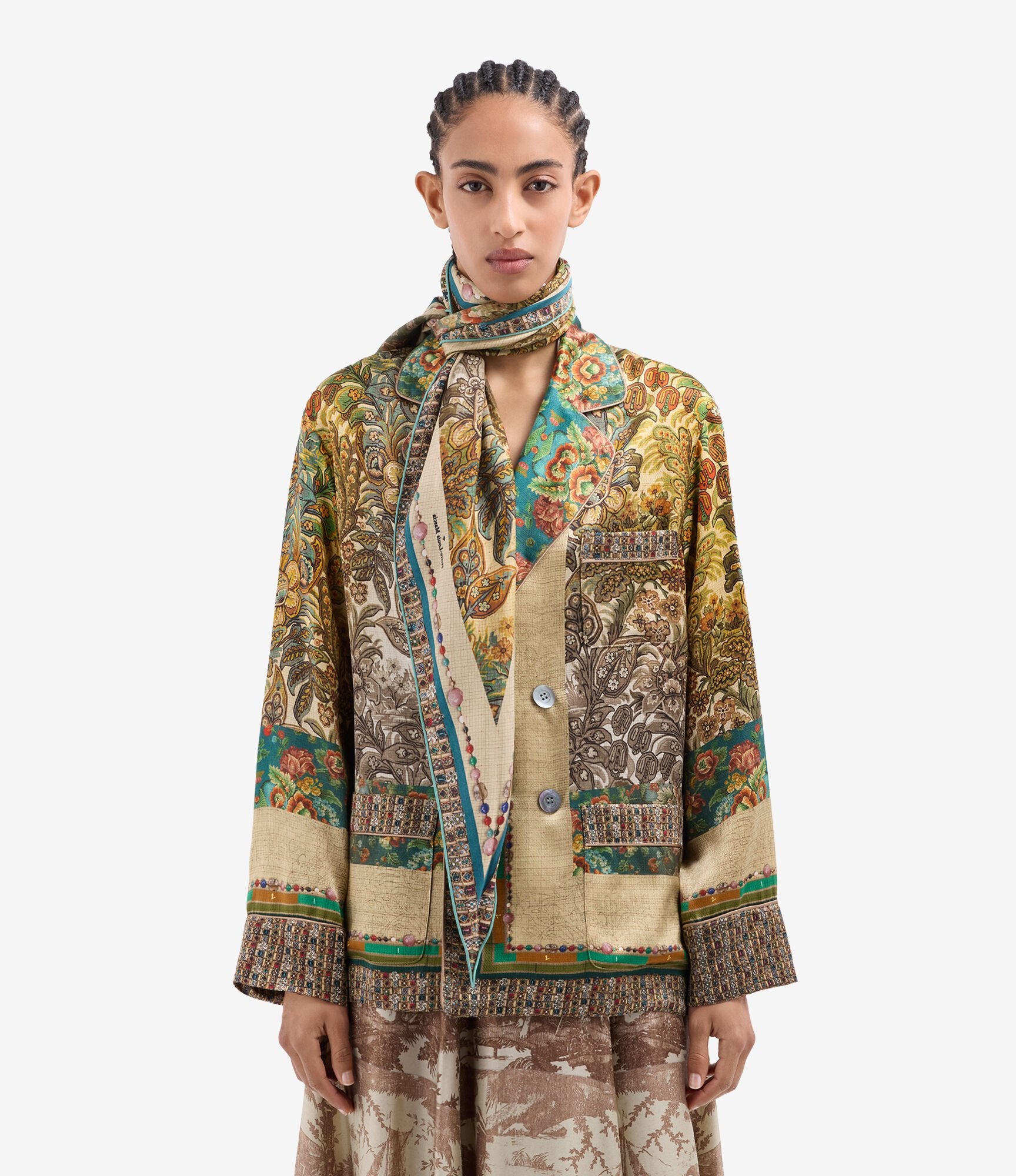 Pierre-Louis Mascia Aloeuw Rombe Silketørklæde