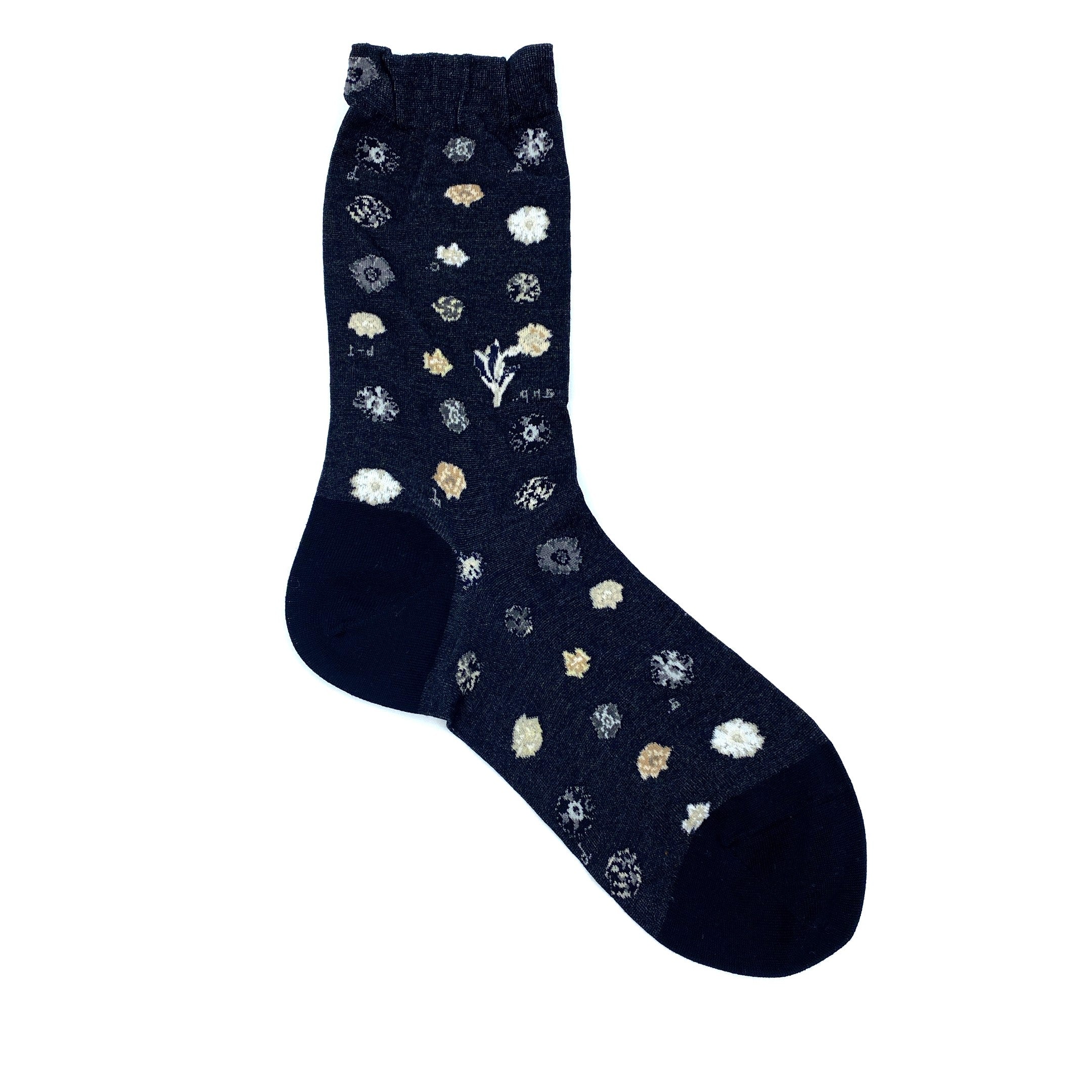 Antipast Polka Flower Strømper Black