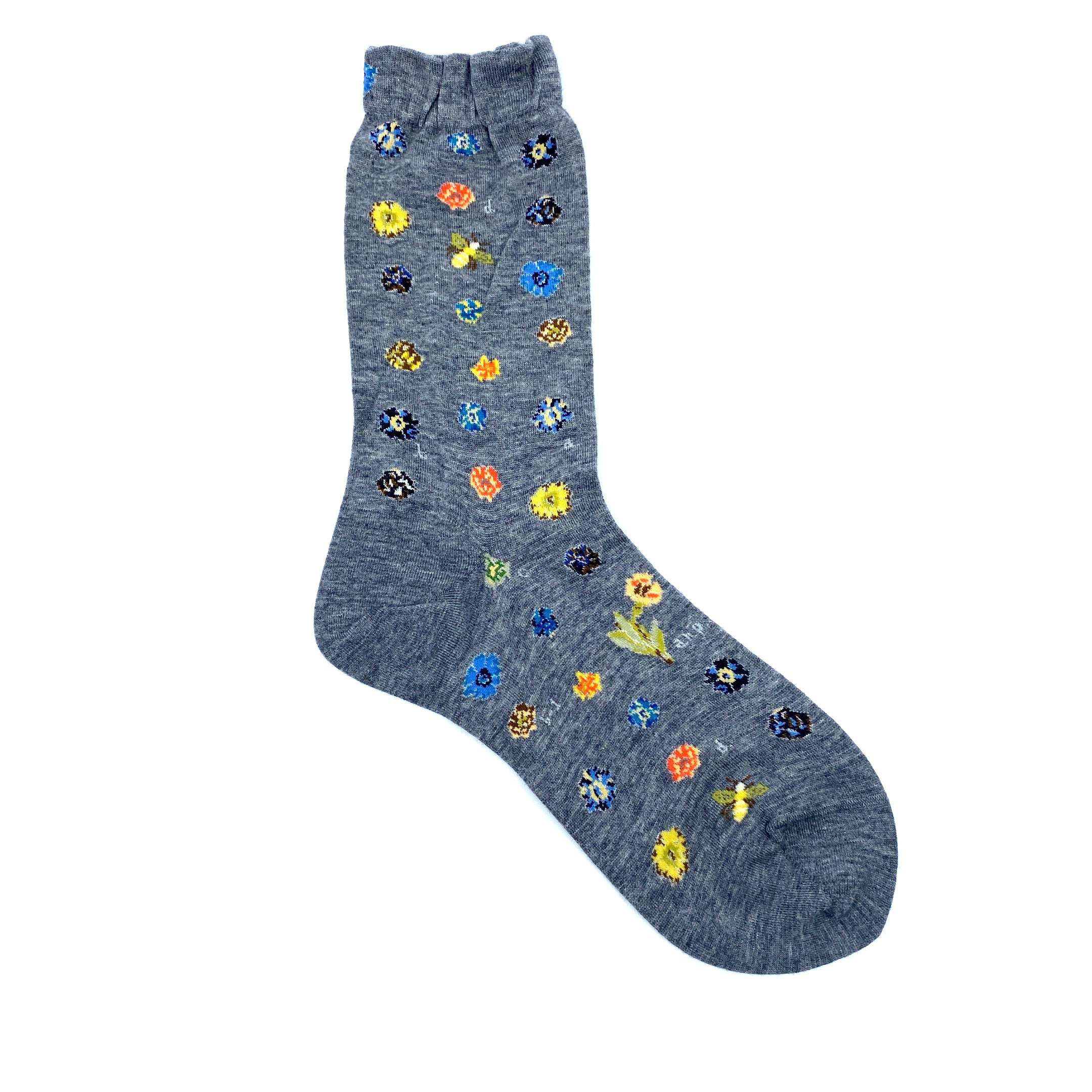 Antipast Polka Flower Strømper Mix Grey