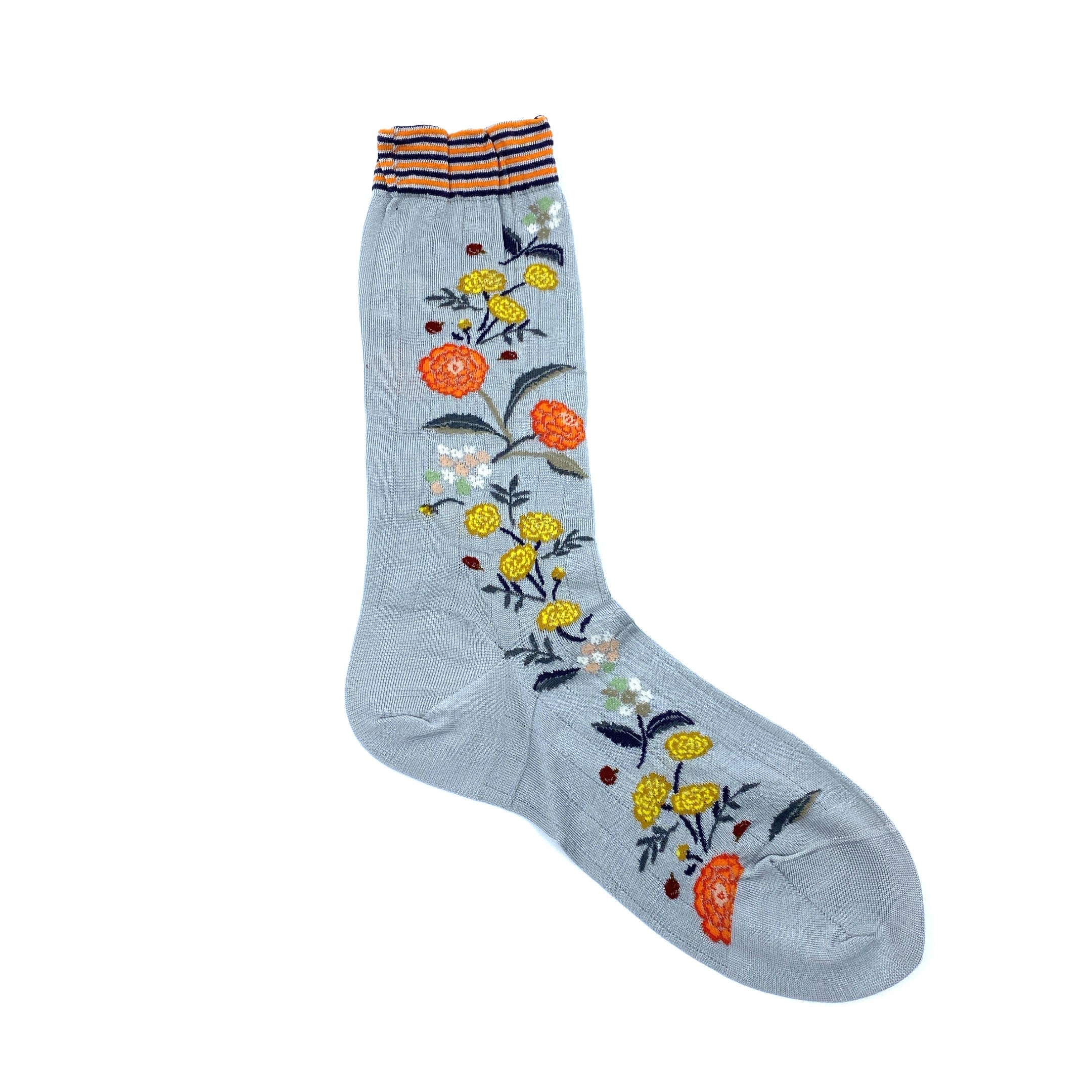 Antipast Bouquet Strømper Light Grey