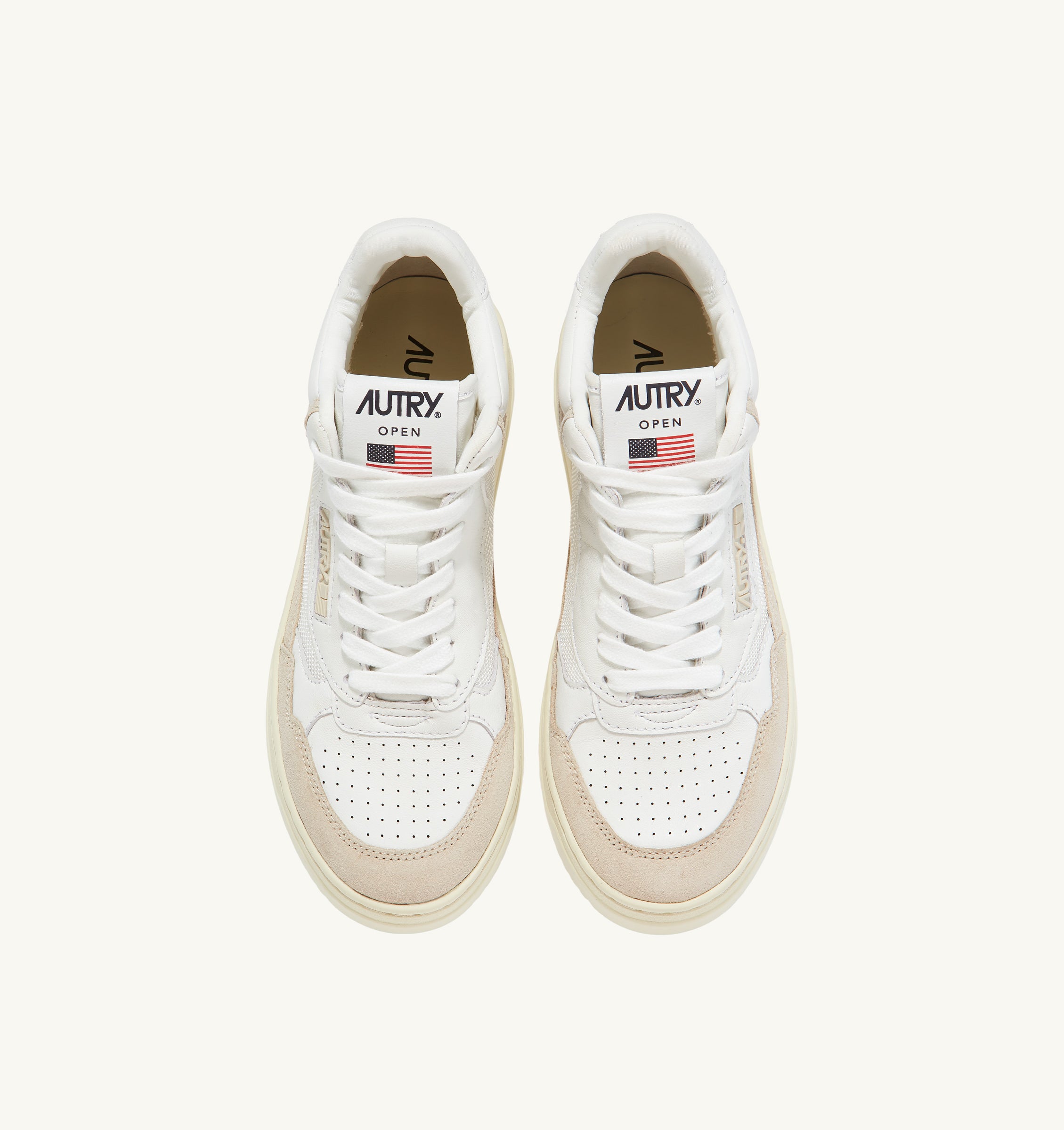 Autry AOMW open sneakers hvid/sand