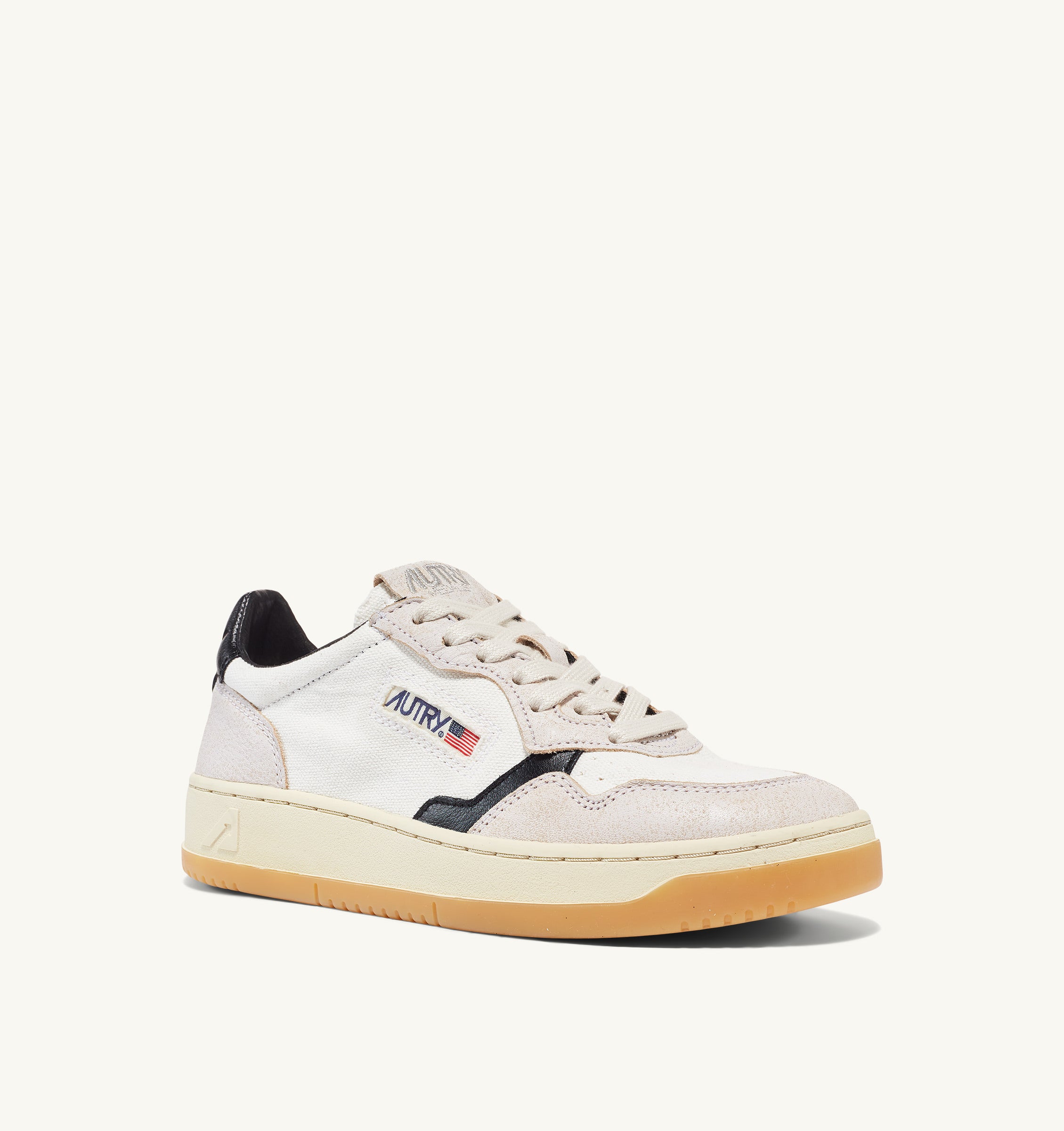 Autry Medalist Canvas Sneakers sort/hvid