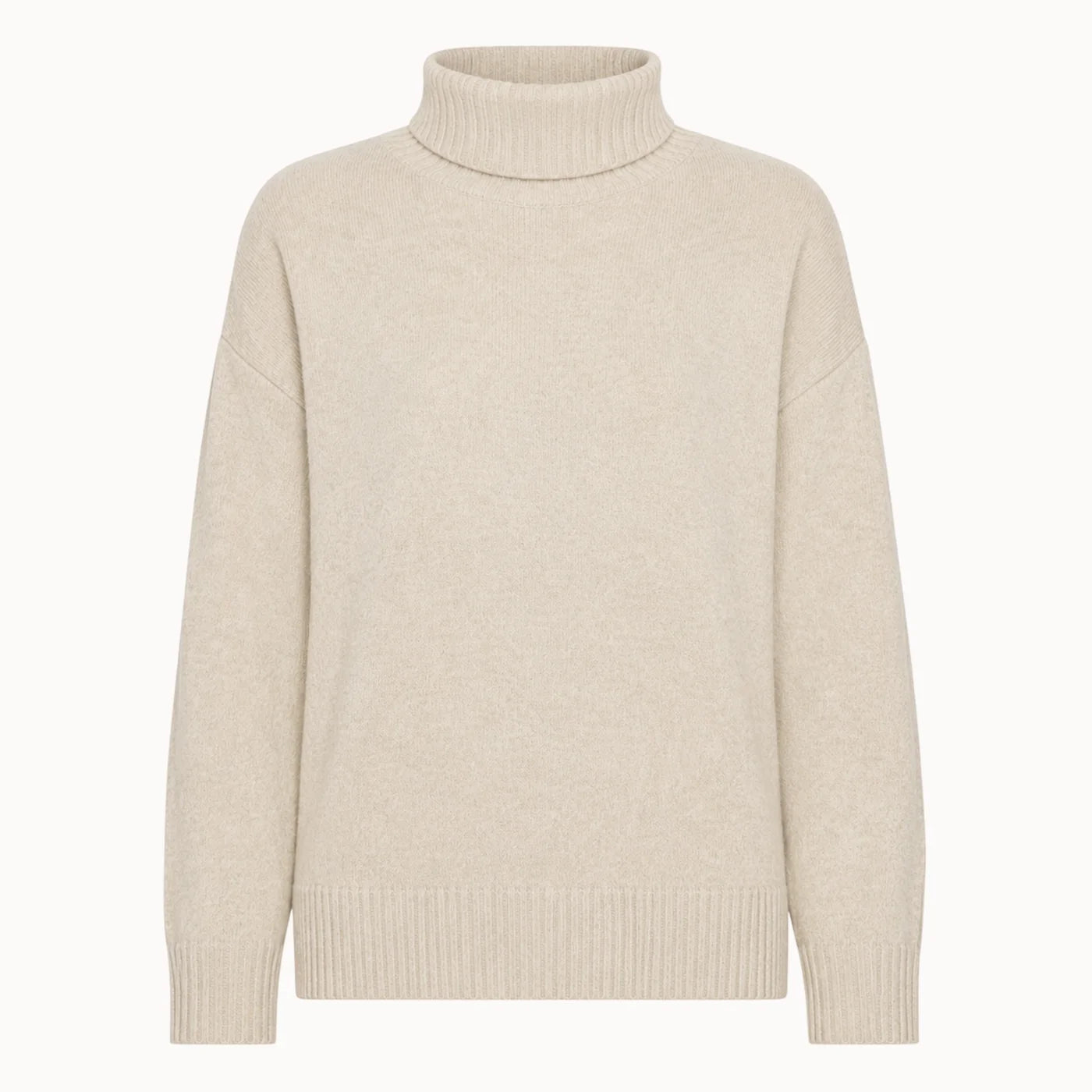 WUTH Amalie Cashmere Rullekrave Sweater Moss Green (Kopi)