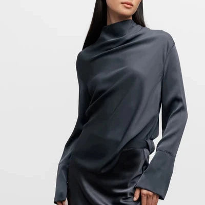 Ahlvar Gallery Ayumi Bluse Blue Grey