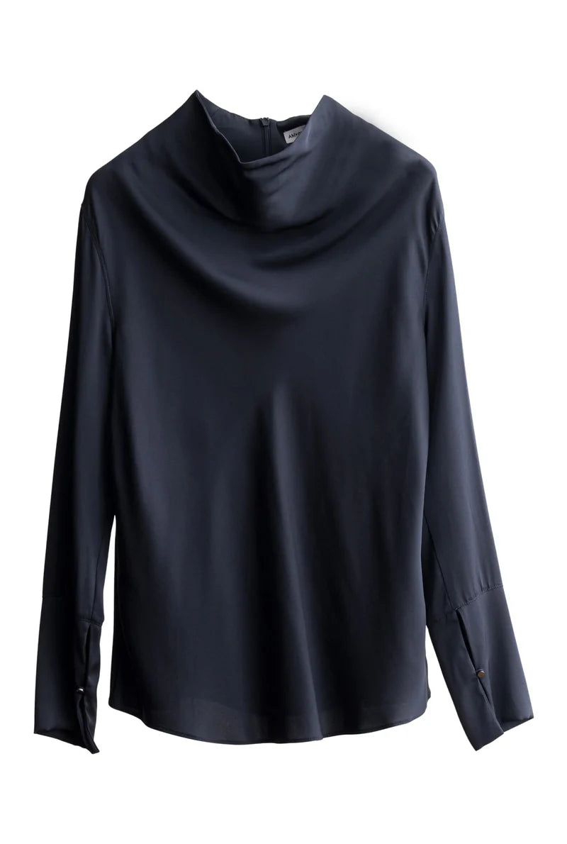 Ahlvar Gallery Ayumi Bluse Blue Grey