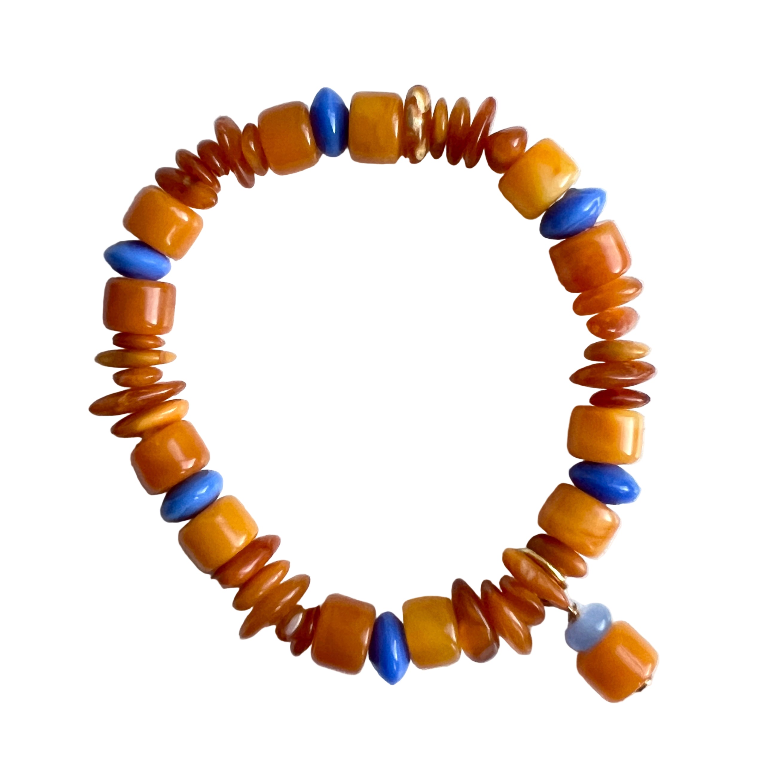 Limkilde Armbånd Orange Sten/Perler