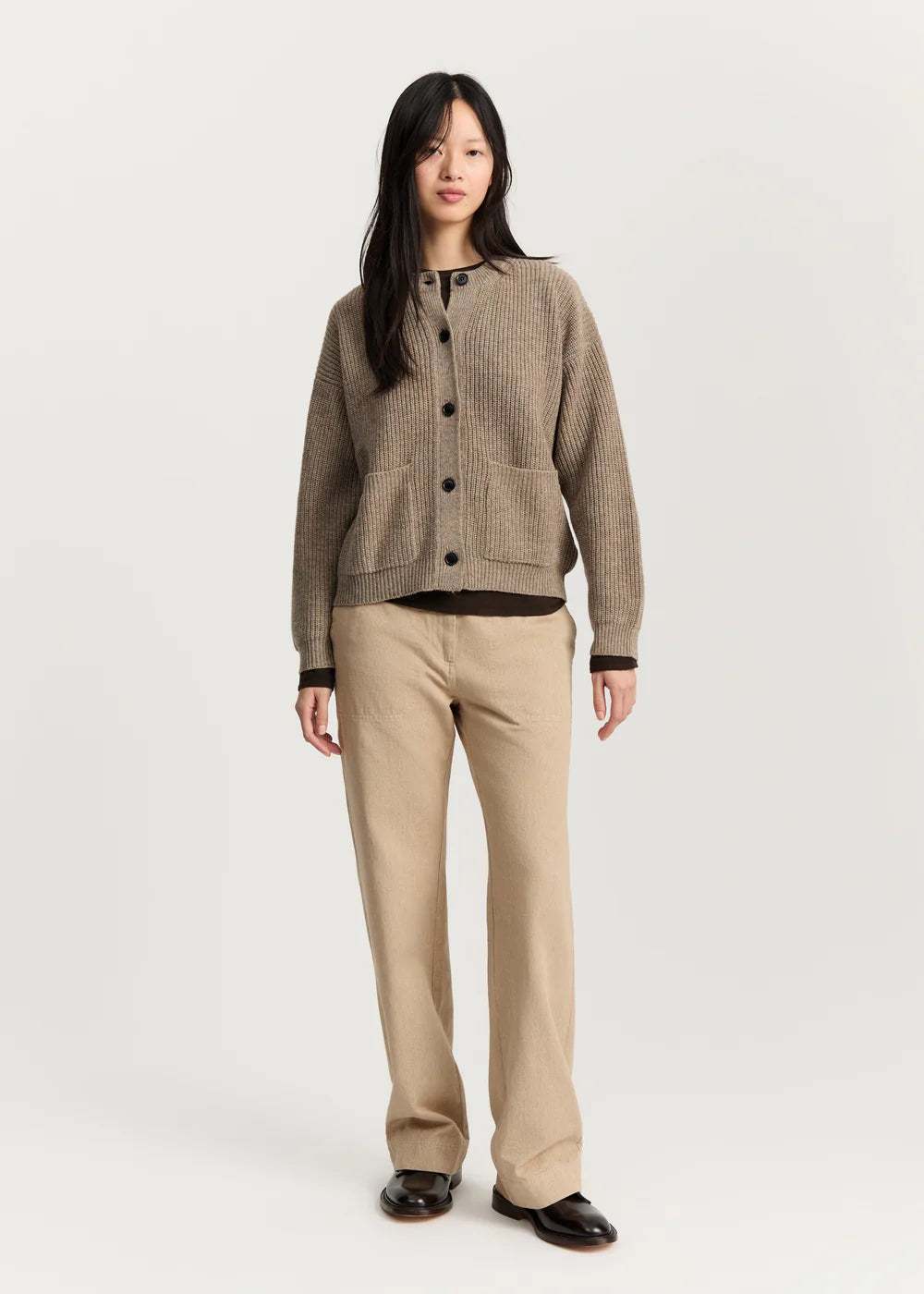 Aiayu Bine Cardigan Pure Soil