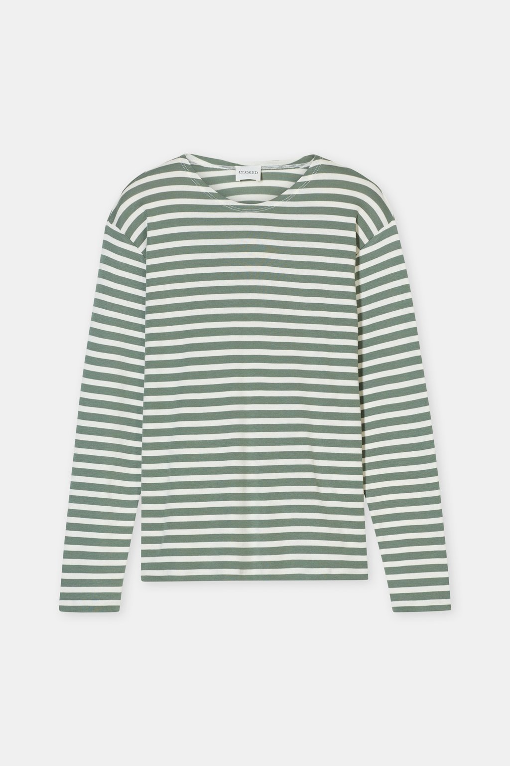 Closed Langærmet T-shirt Stribet Grøn