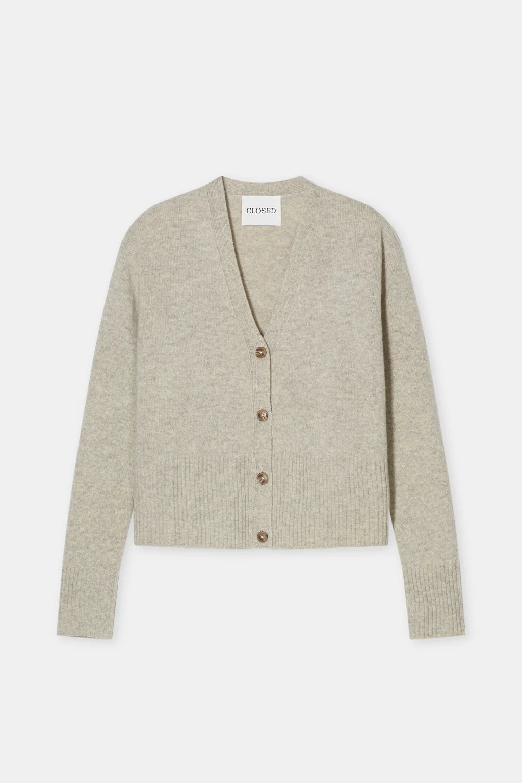 Closed Uld Cardigan Beige Melange