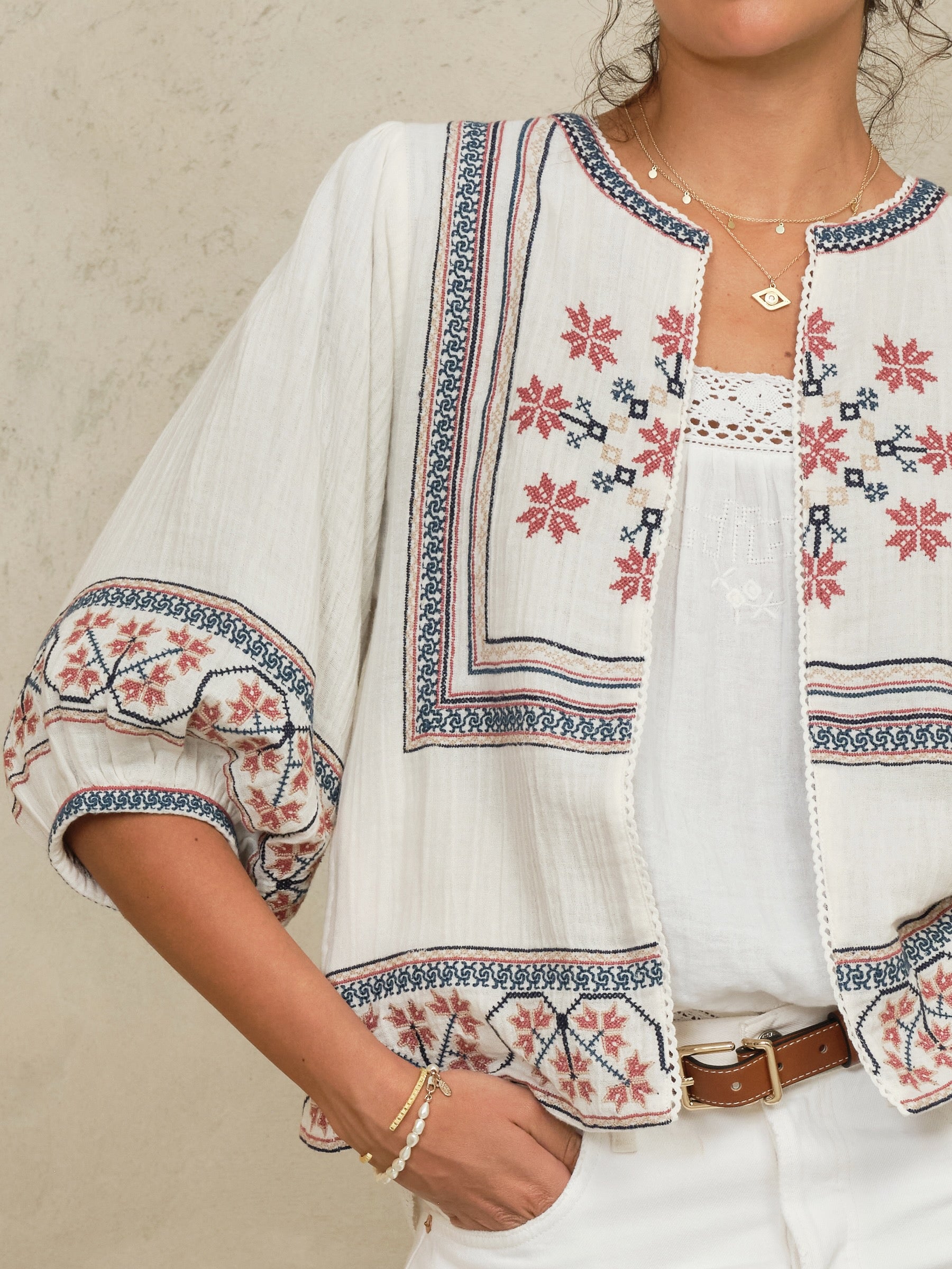 M.A.B.E. Calista Jakke Ecru