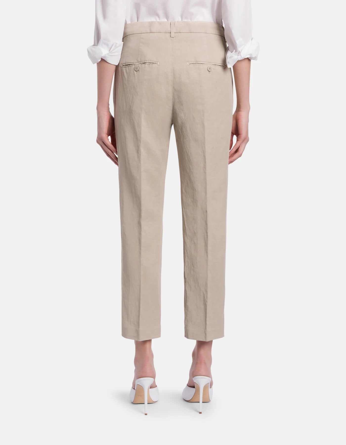 Dondup Nima Hør Bukser Sand