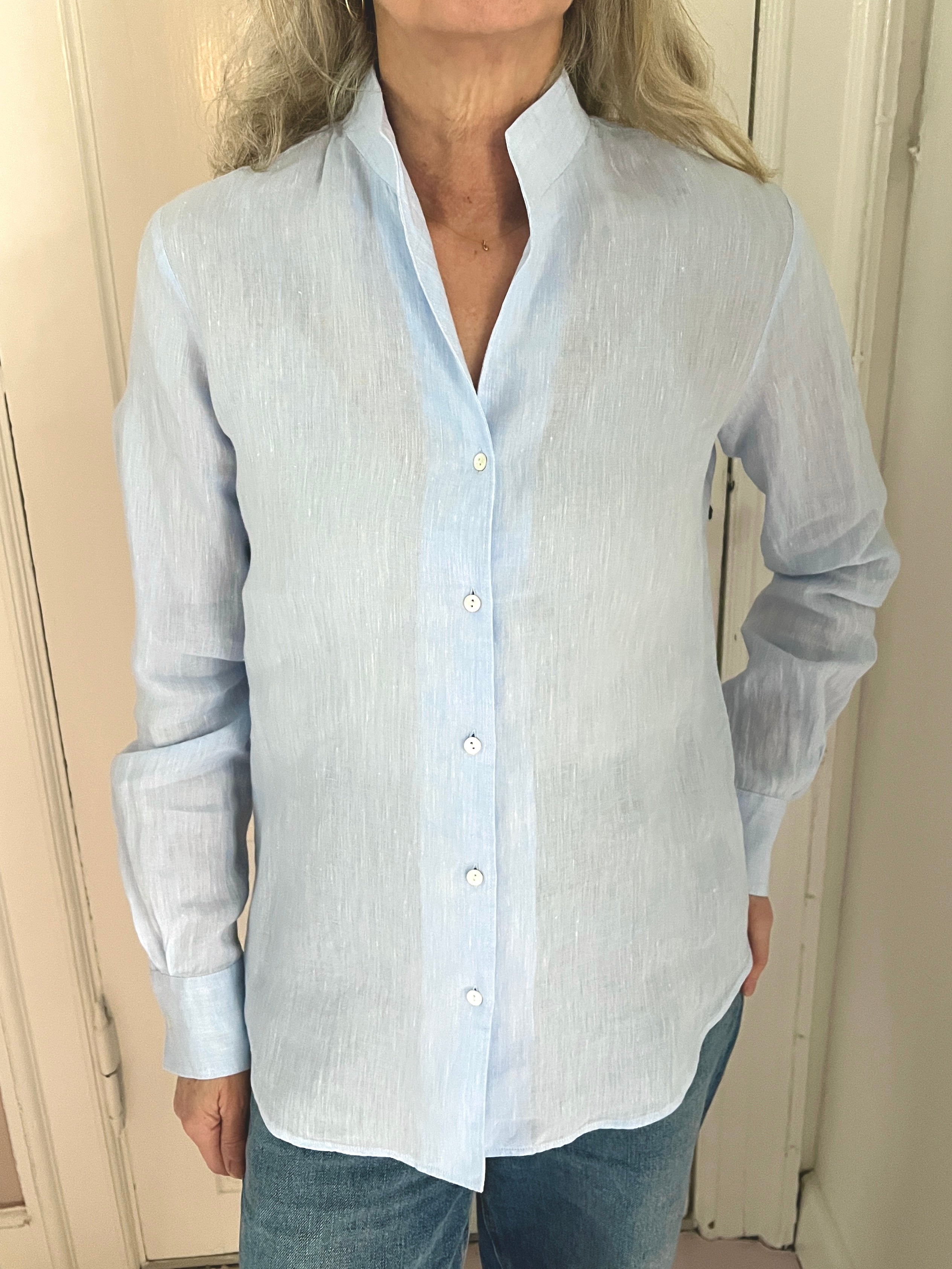 Xacus Sasha Hør Skjorte Blå