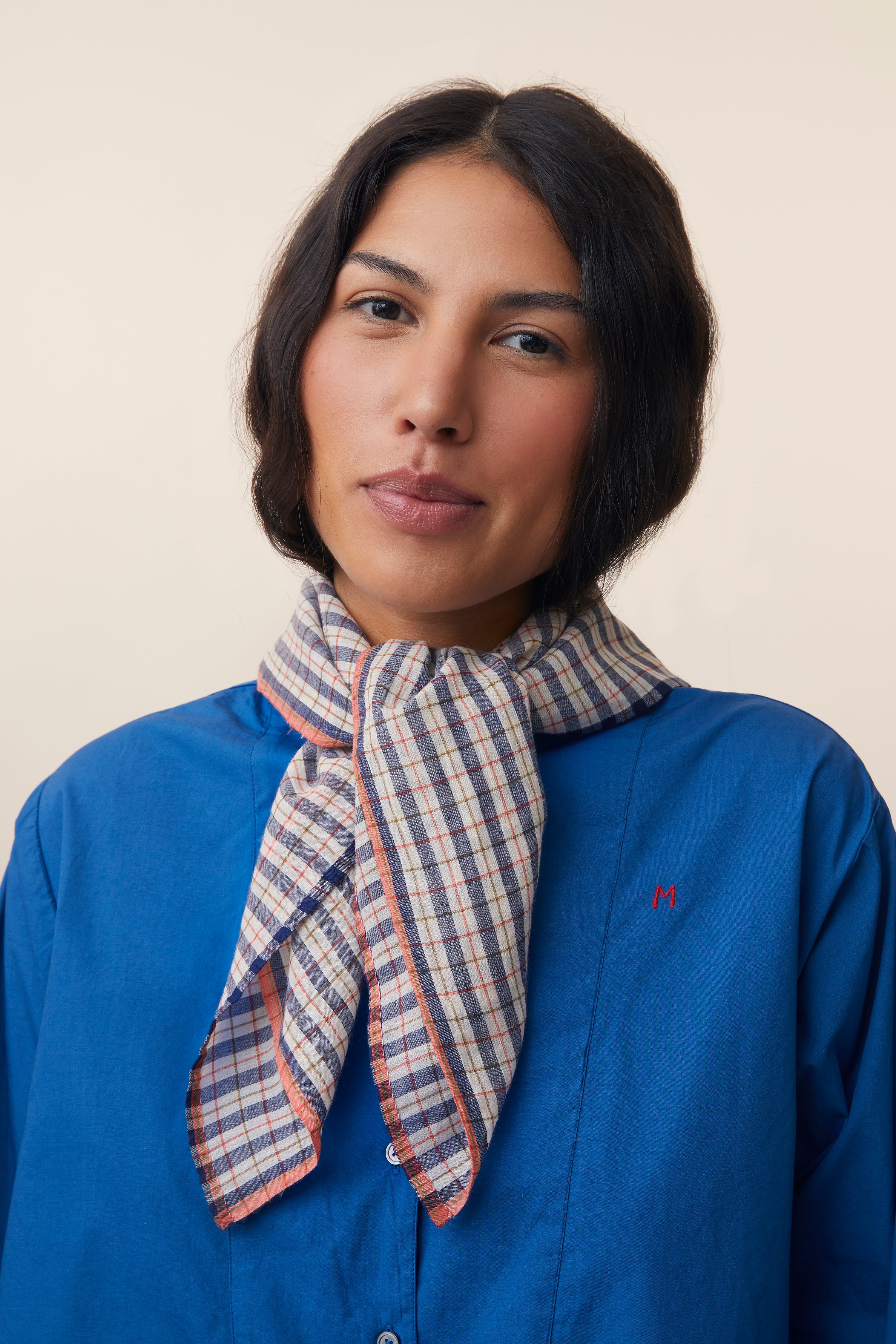 Moismont Tørklæde Nr. 765 Navy Blue