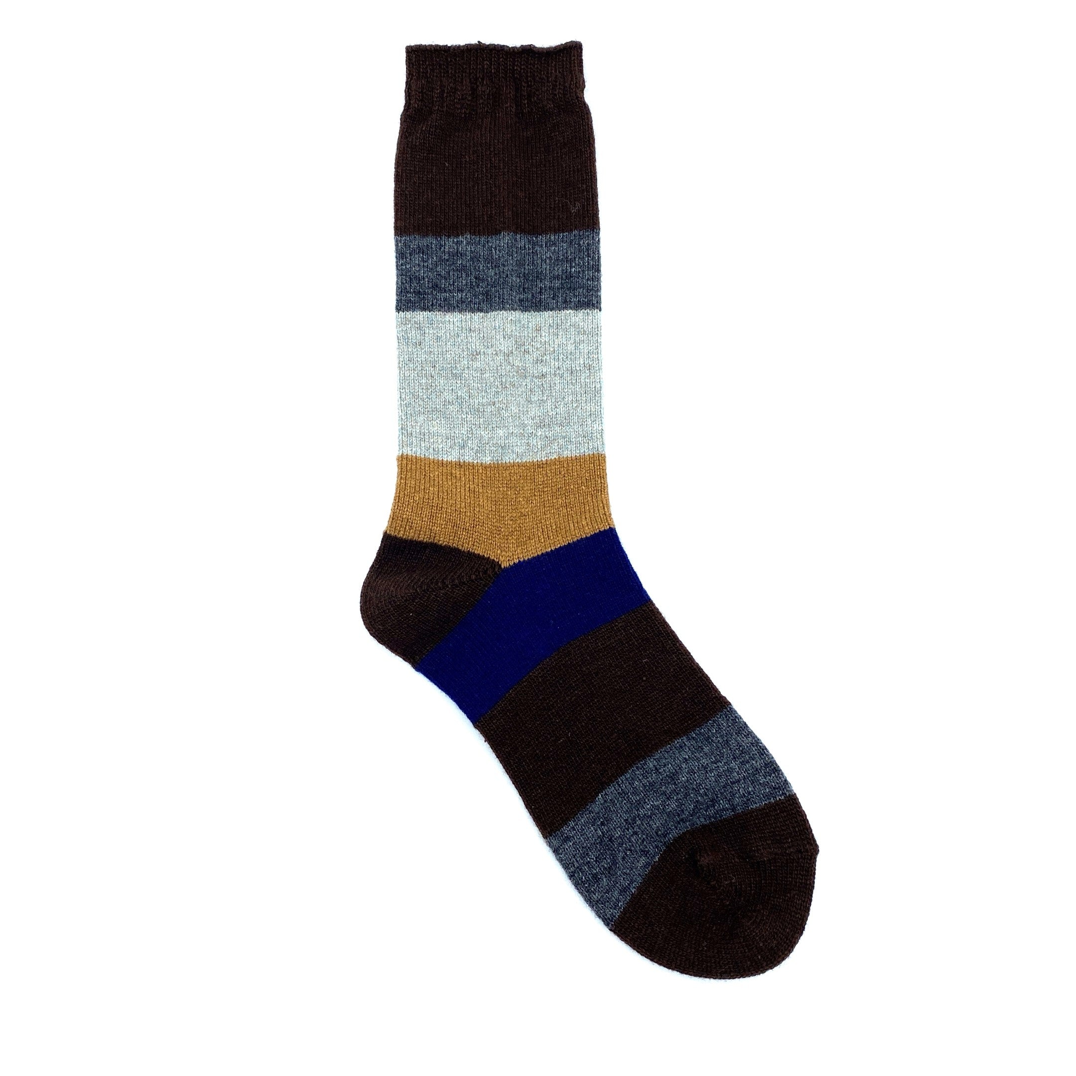Antipast Switch Stripes Strømper Dark Brown
