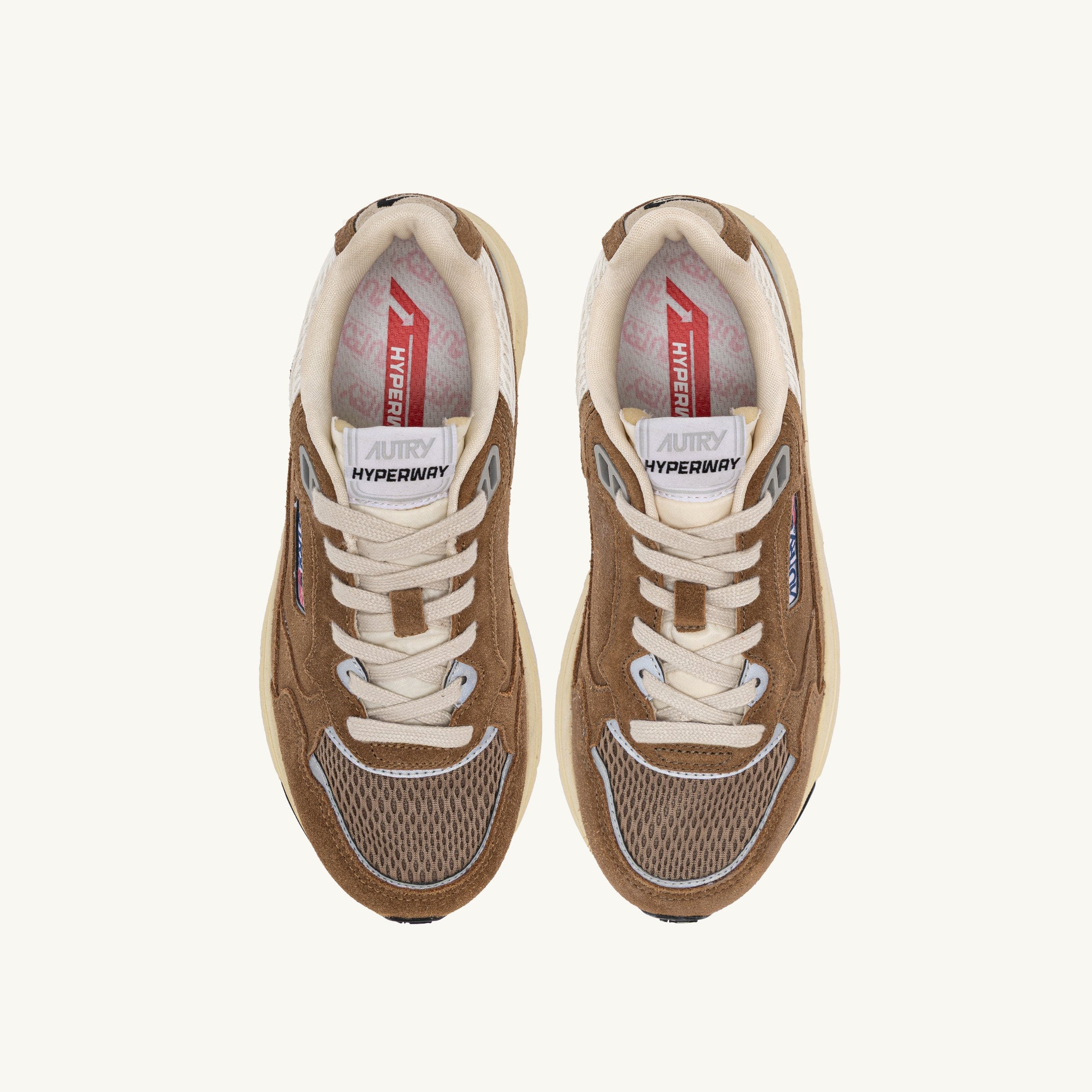 Autry Hyperway Ruskind Sneakers Cigar/Sølv
