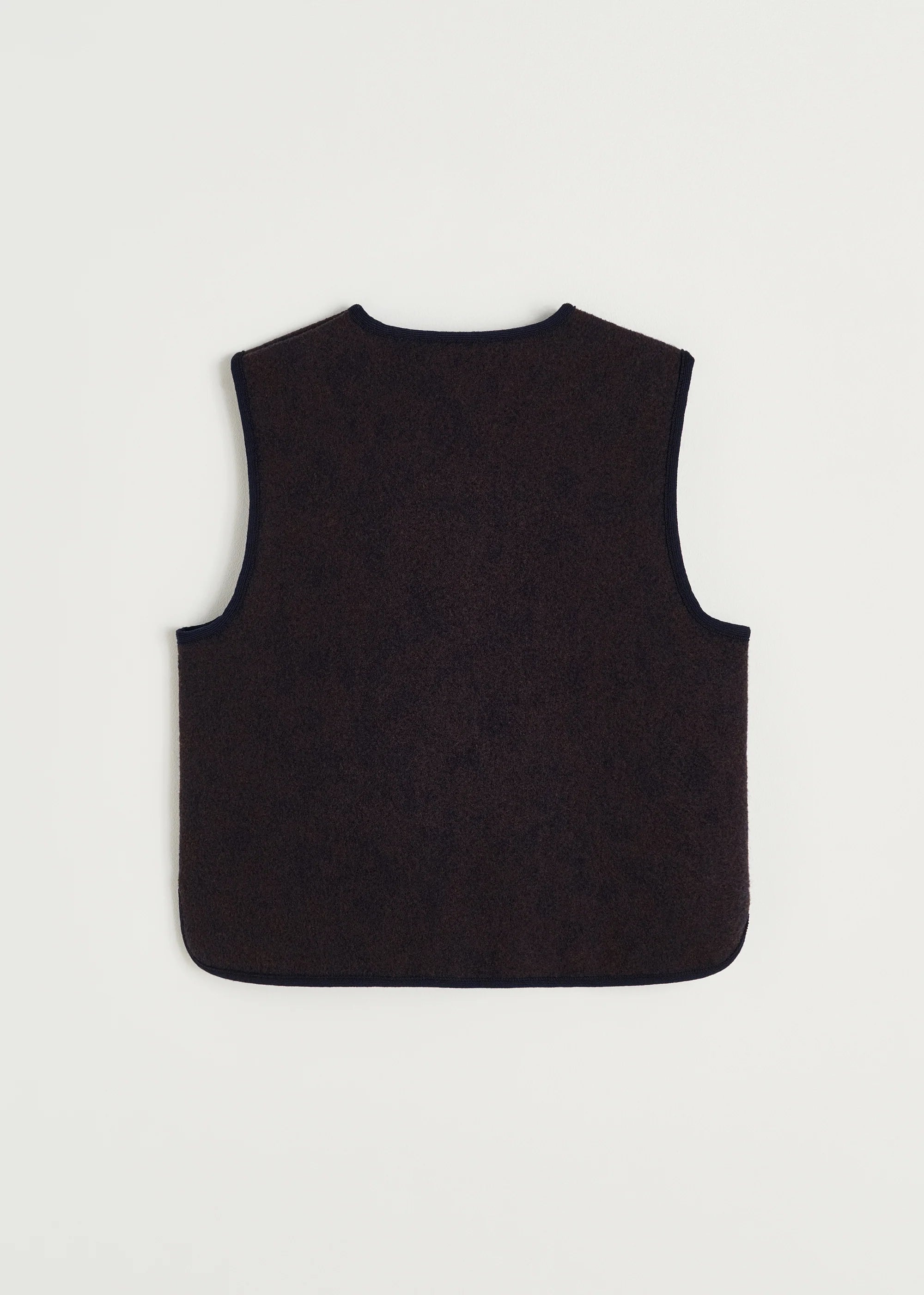 Aiayu Hilda Merinould Vest Navy Melange