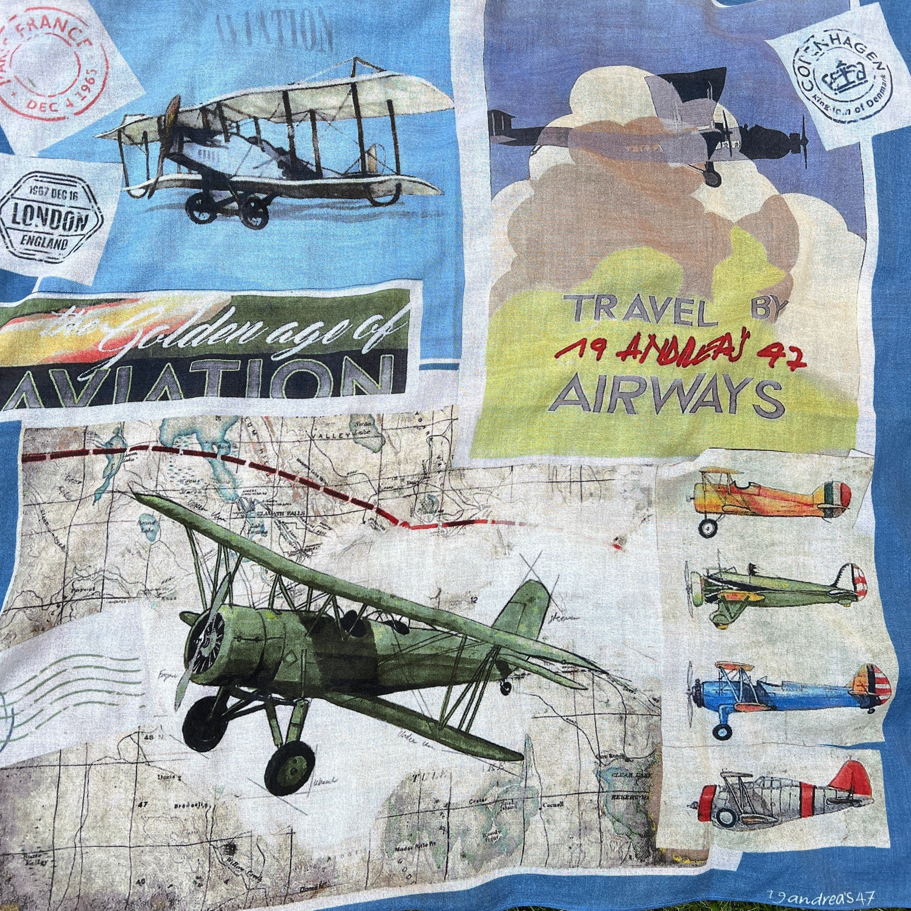 Andrea's 1947 Airways Tørklæde