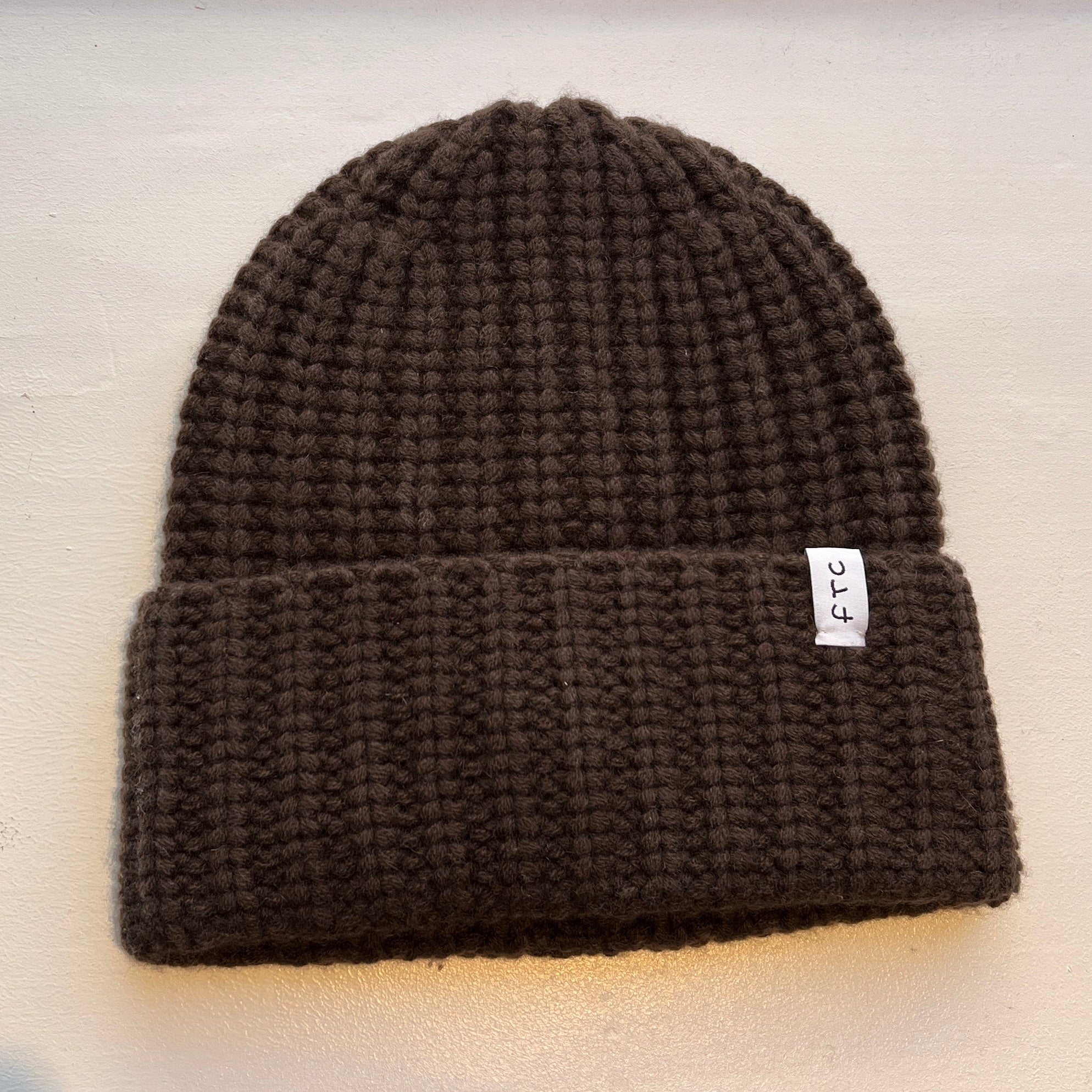FTC Cashmere Ribstrikket hue