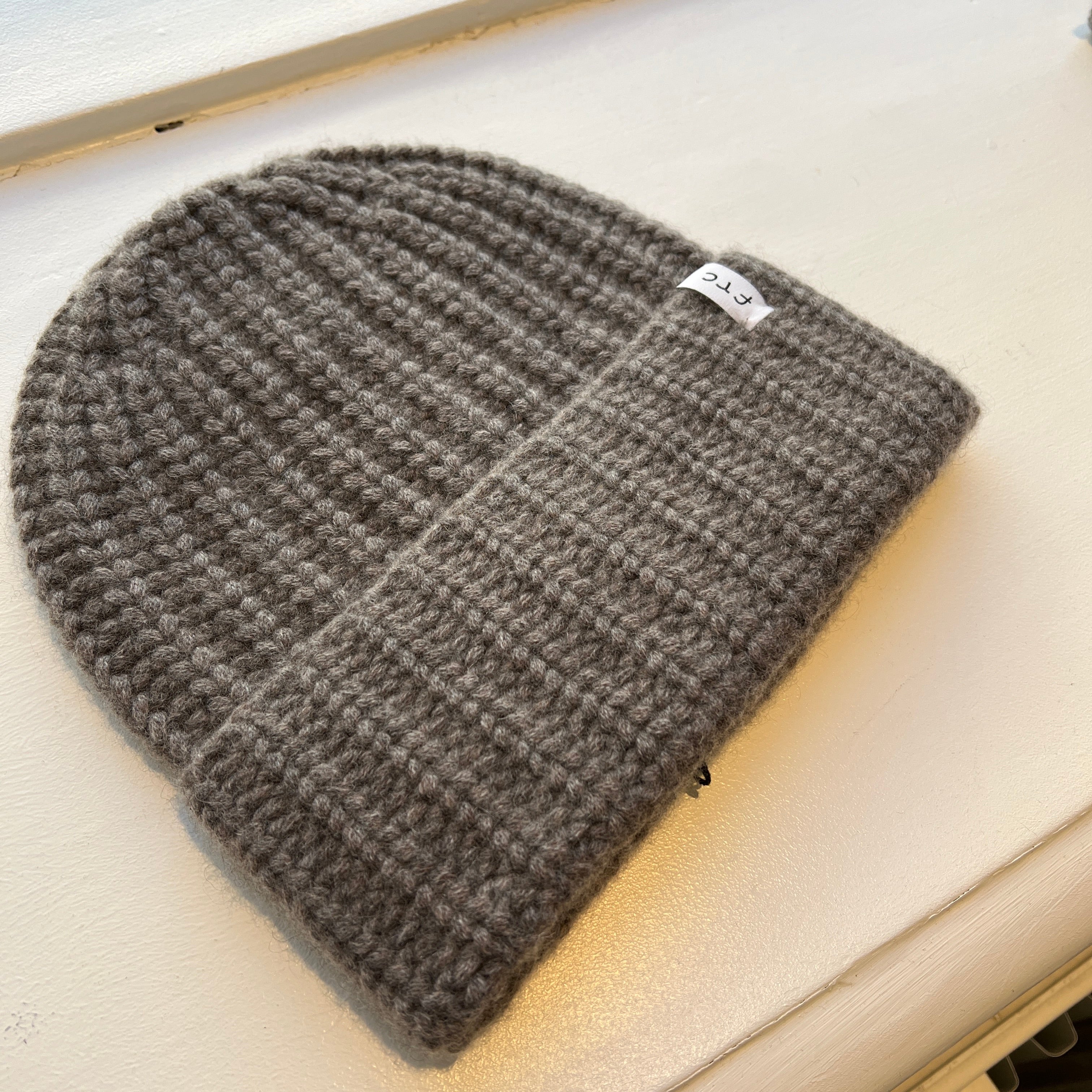 FTC Cashmere Ribstrikket hue