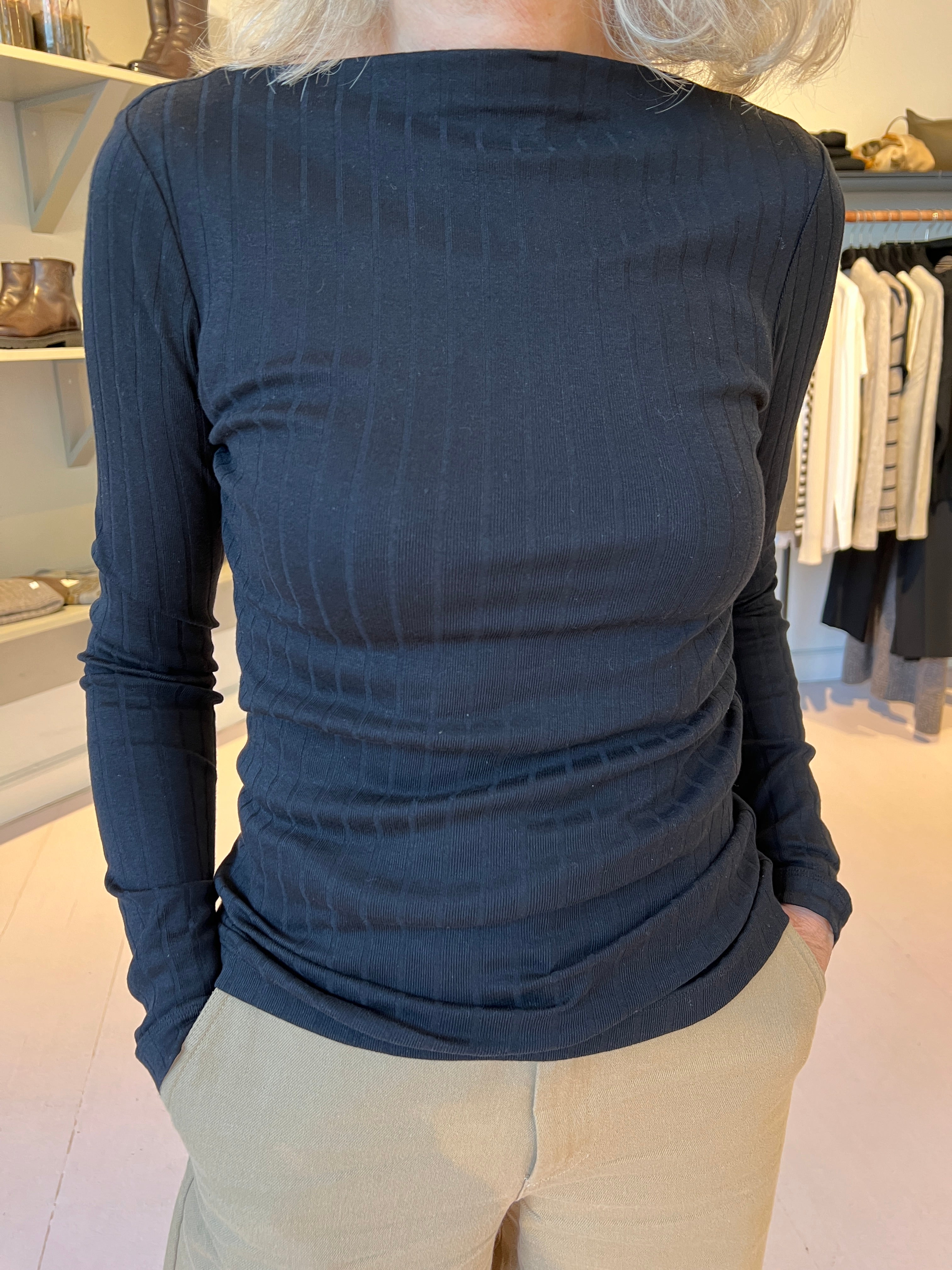 Closed Langærmet T-shirt Sort