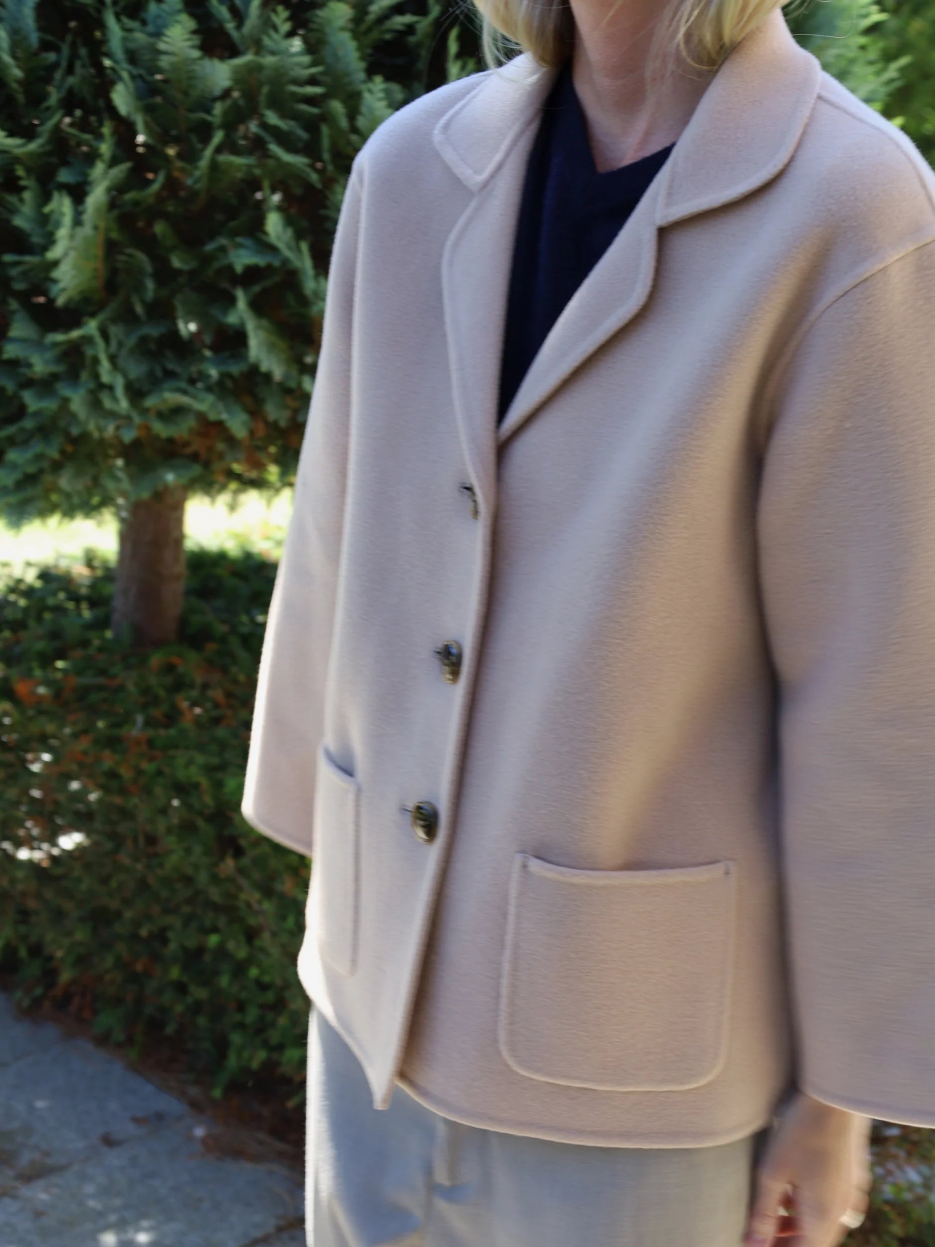 People's Republic of Cashmere Overshirt Jacket Camel