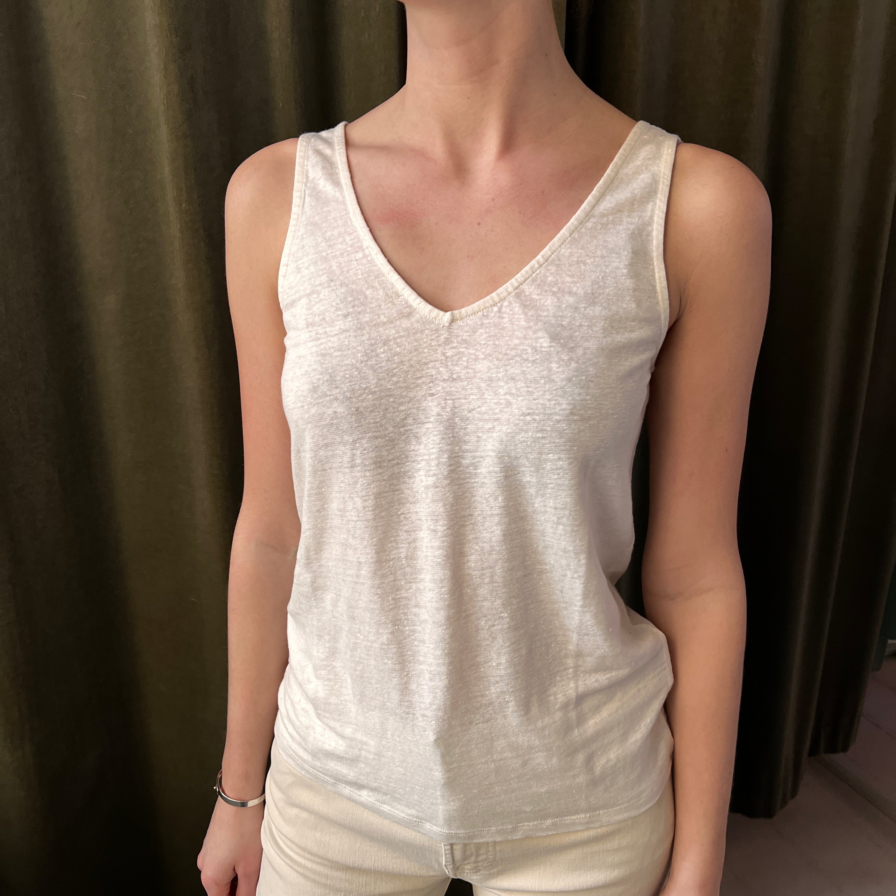 Majestic Filatures hør tanktop creme