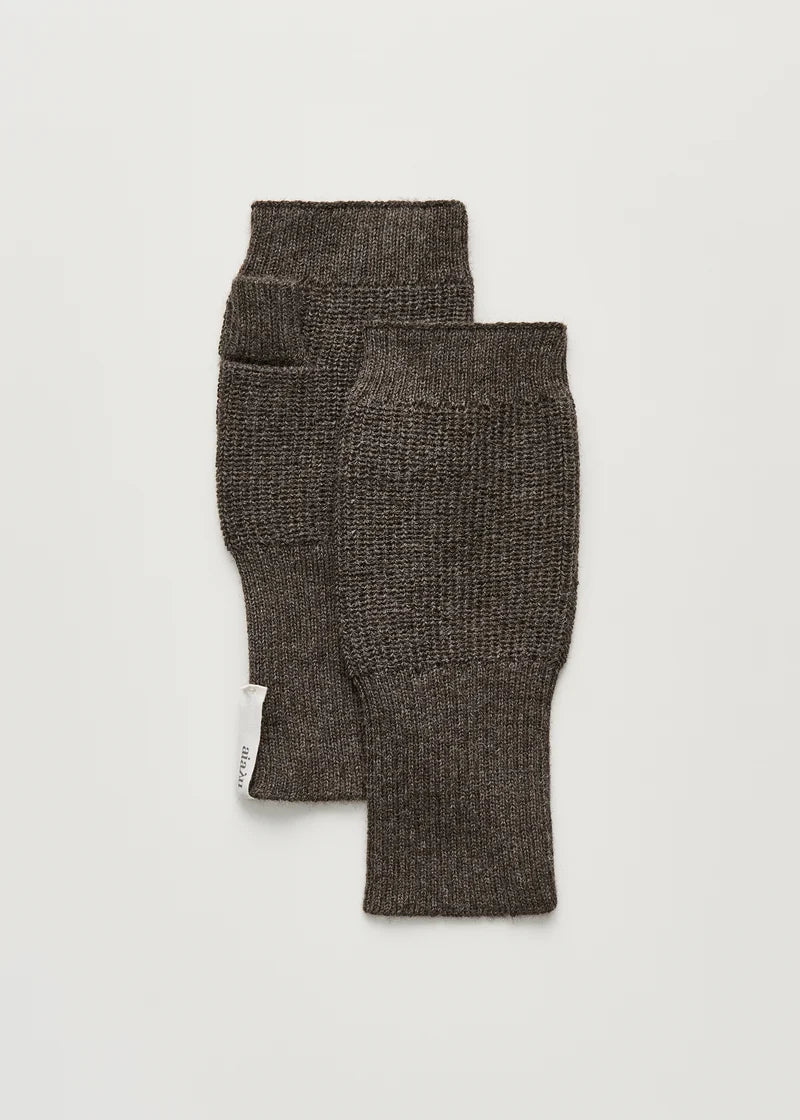 Aiayu Sandy Mittens Smokey Brown