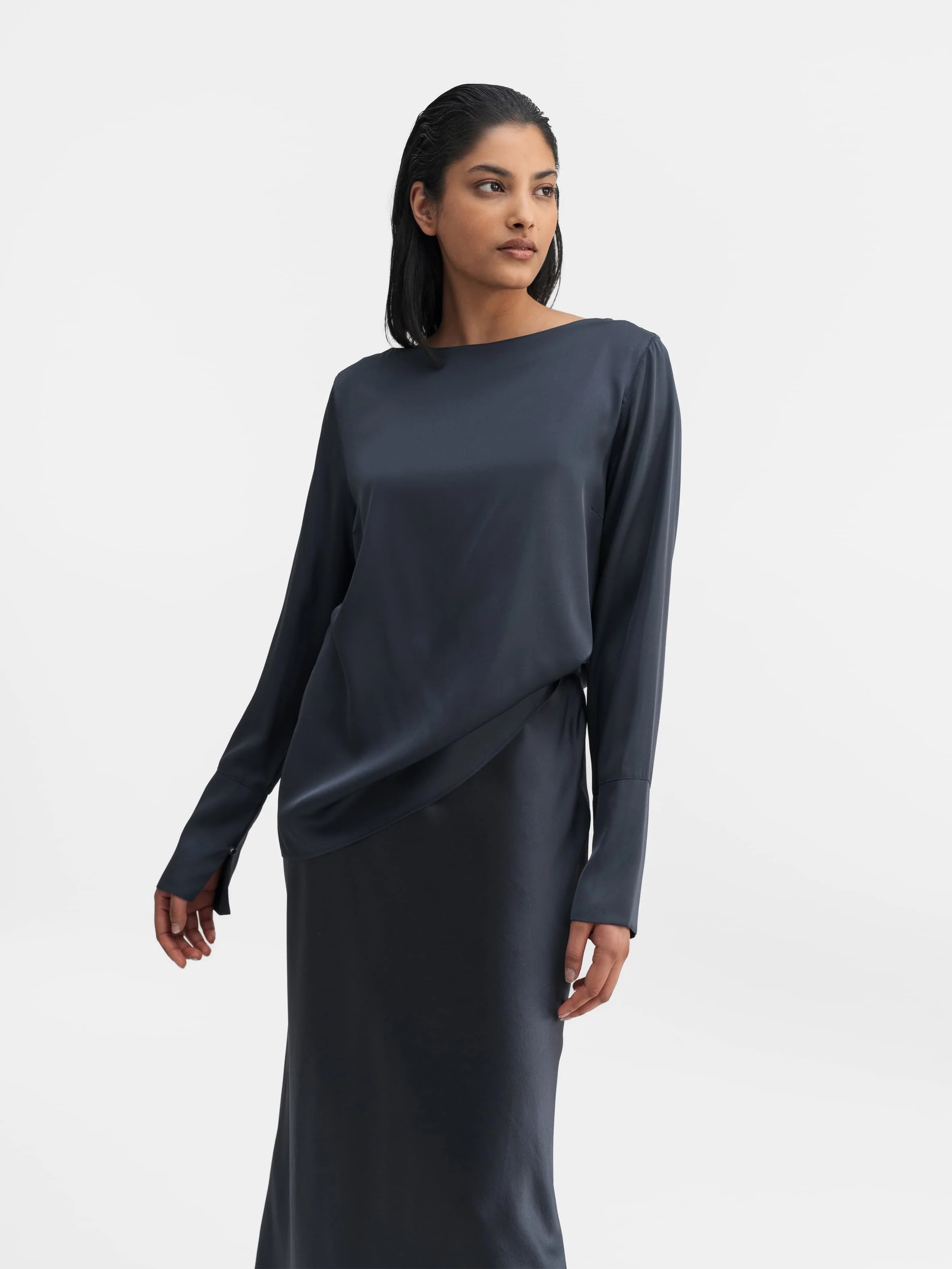 Ahlvar Gallery Kelly Bluse Blue Grey