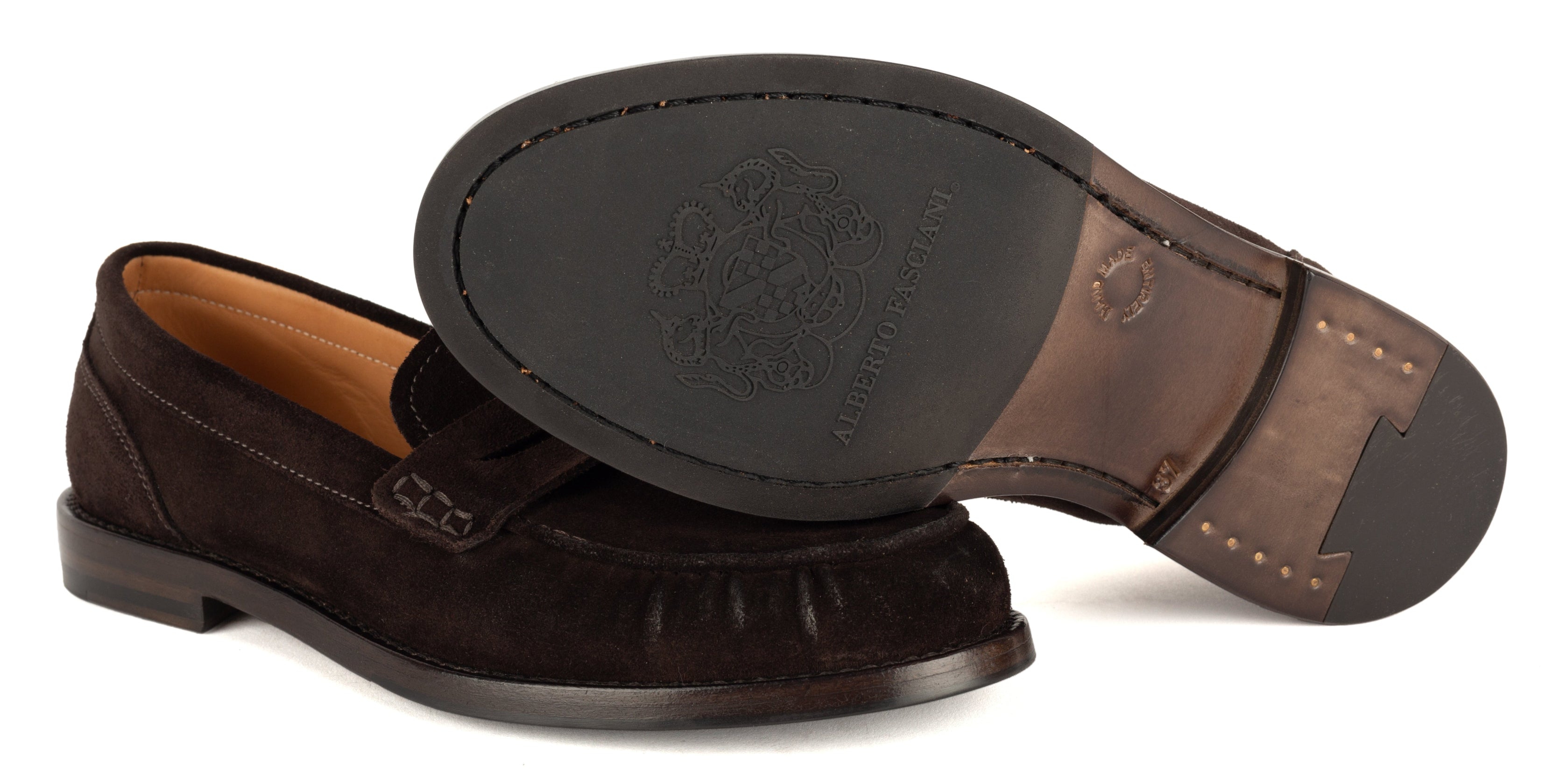 Alberto Fasciani Megan 10047 Loafers Mørkebrun ruskind