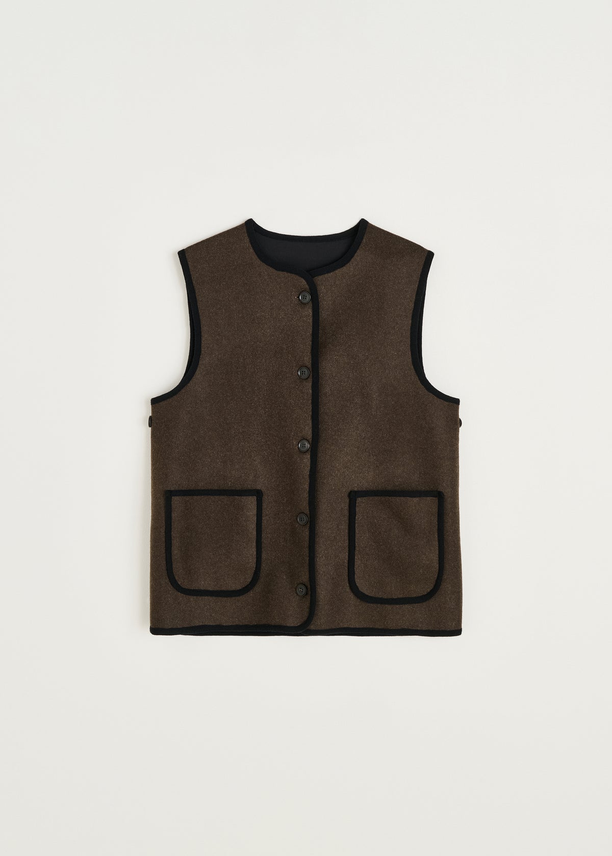 Aiayu Meha Loden vest Mørkebrun