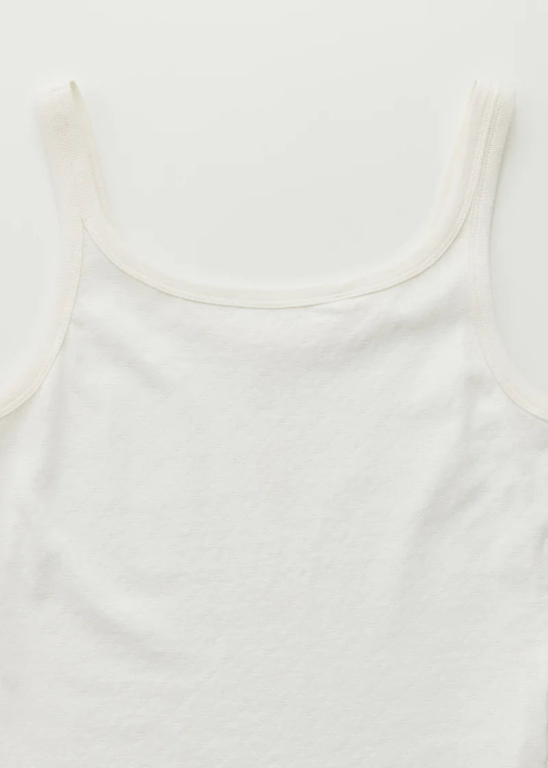 Aiayu Messhu Tank Pure Ecru