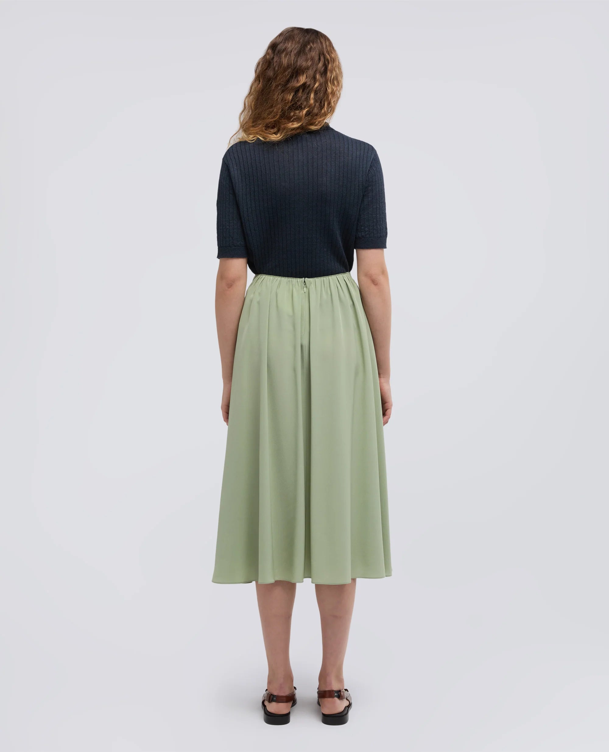 Aspesi Silke Nederdel Light Green