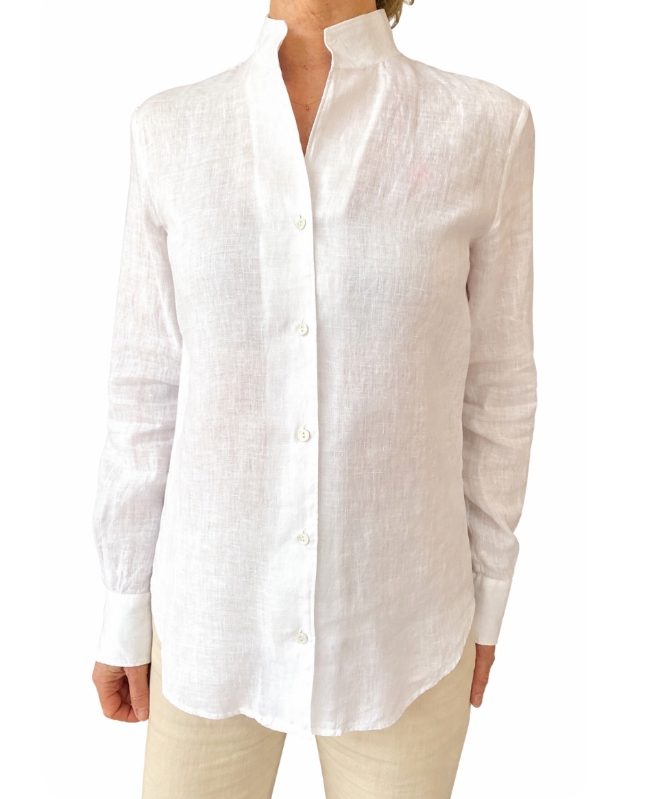 Xacus Sasha Hør Skjorte Hvid